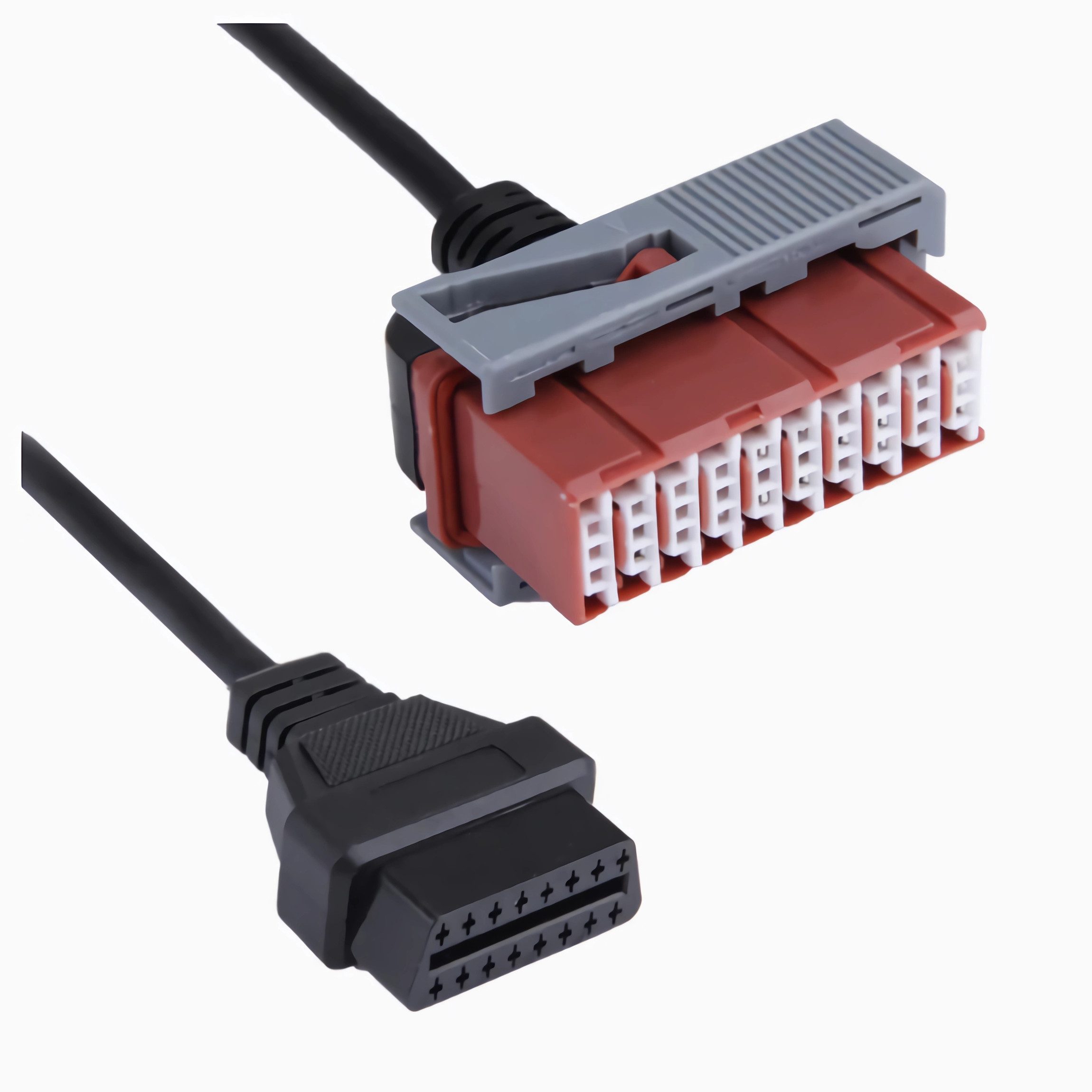 Bolwins N56C OBD Kabel OBD2 auf Lexia 3 PP2000 30pin Adapter für Auto Diagnose Elektro-Kabel, 30-Pin OBD1 Stecker, 16-Pin OBD2 Kupplung (38 cm), Verbindung von OBD2 Diagnosegeräten mit 30-Pin Fahrzeuganschluss