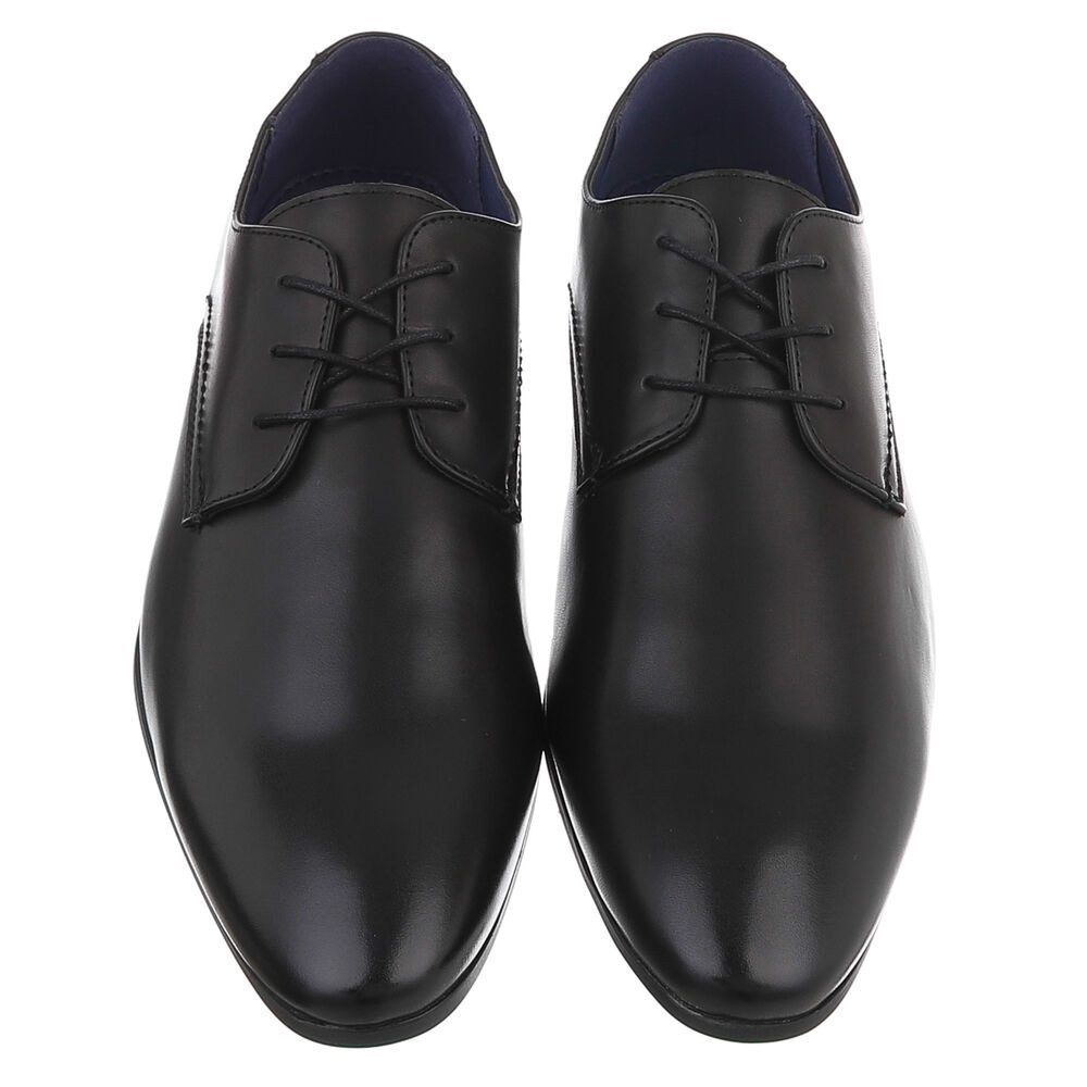 Coolwalk Herrenschuh Schnürer elegant für Business & Freizeit Schnürschuh (91917941) Blockabsatz Business-Schuhe in Schwarz – Bild 4 von 5