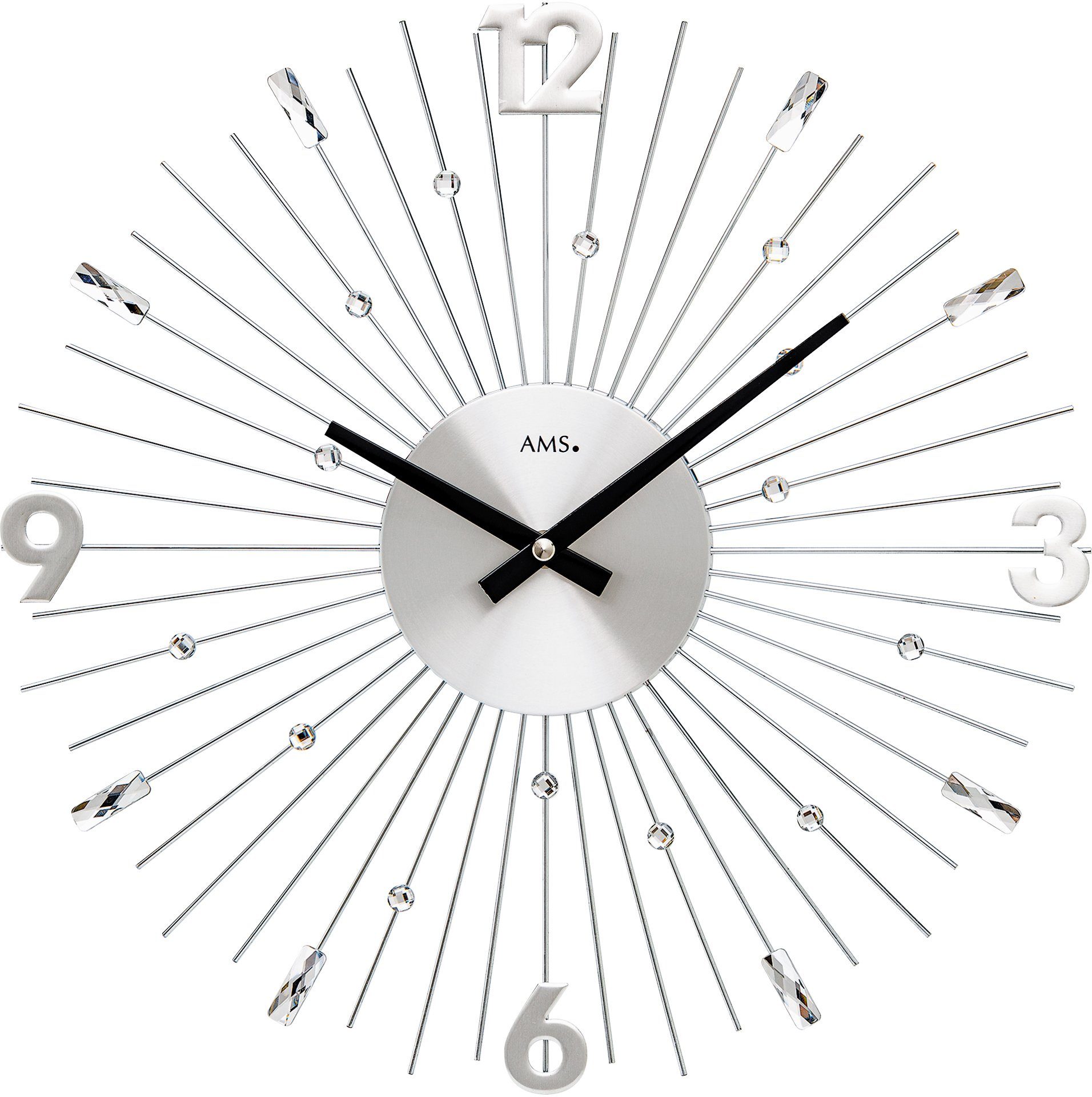 AMS Wanduhr W9652 (Quarzuhr,Wohnzimmer,Esszimmer,Küche,Arbeitszimmer,Büro,Flur)