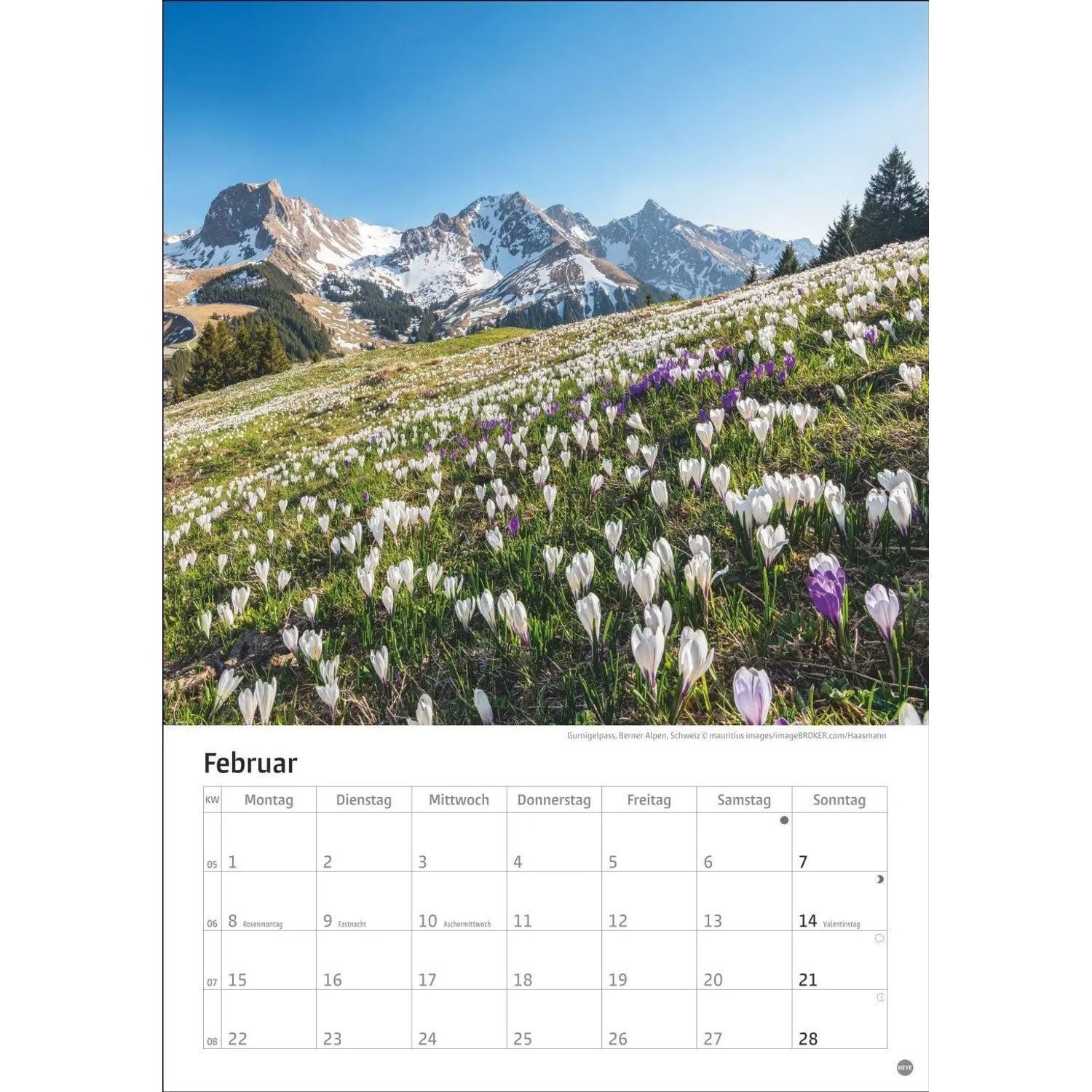HEYE Wandkalender Alpen Kalender 2027 – Bild 3 von 5