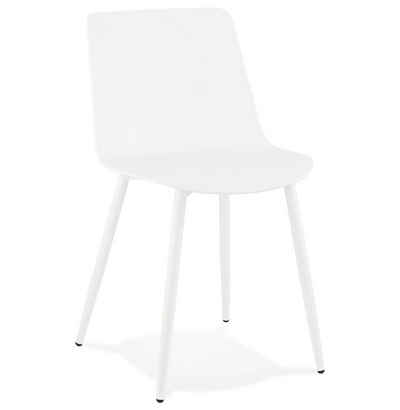 KADIMA DESIGN Esszimmerstuhl NUIT Stuhl Plastic Polym Weiss white 44 x 50 x 77