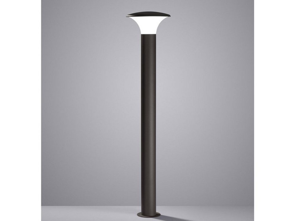 TRIO LED Pollerleuchte, LED wechselbar, Warmweiß, Outdoor Stehlampe Außen  Anthrazit Höhe 120cm IP 44