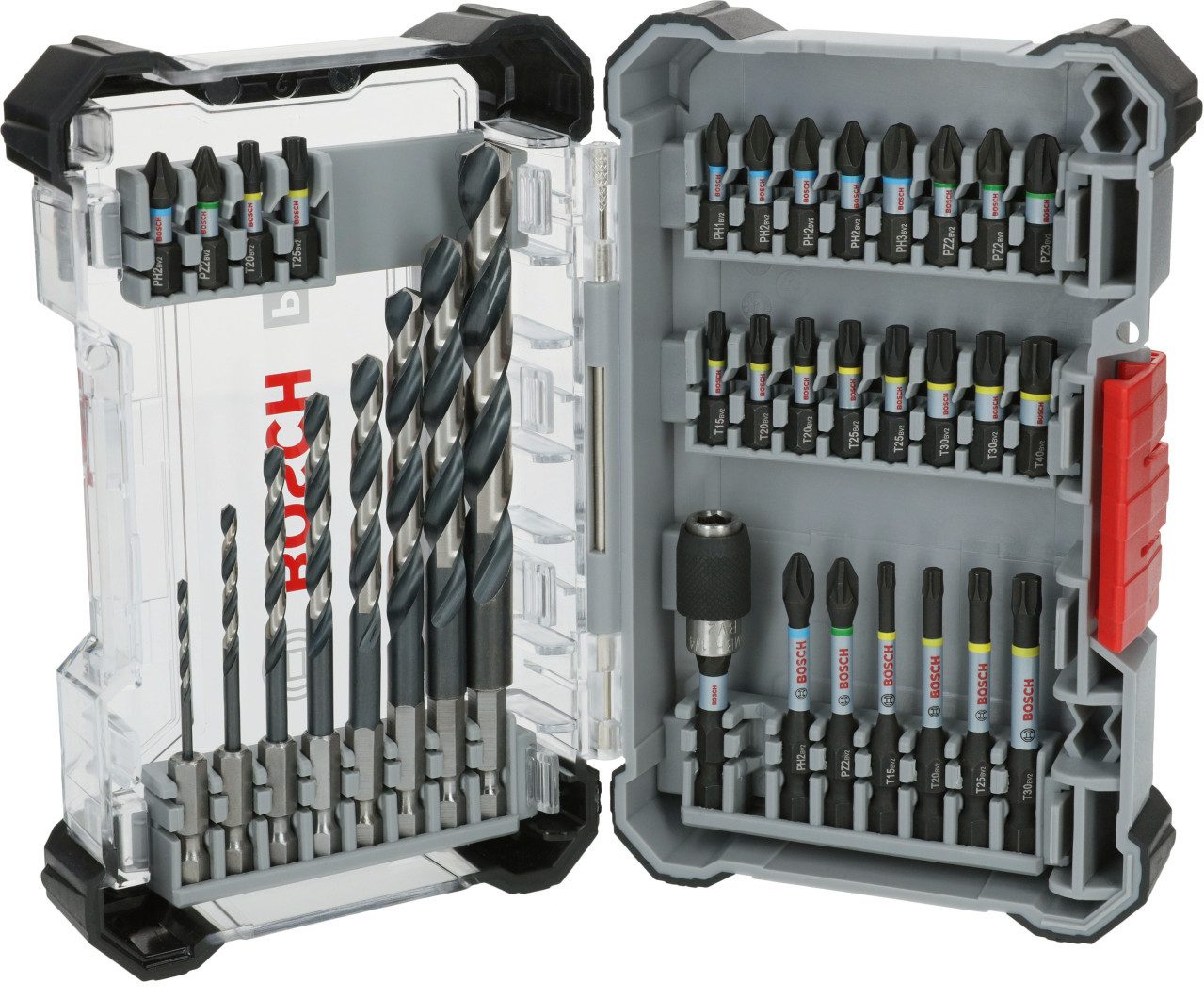 BOSCH Bit-Set Bosch PRO Impact Metallbohrer und Bit-Set