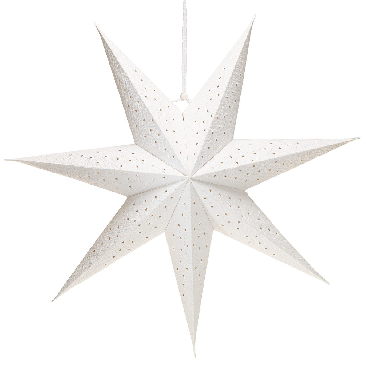 Viana Christbaumschmuck Papierstern beleuchtbar mit filigraner Lochung für
