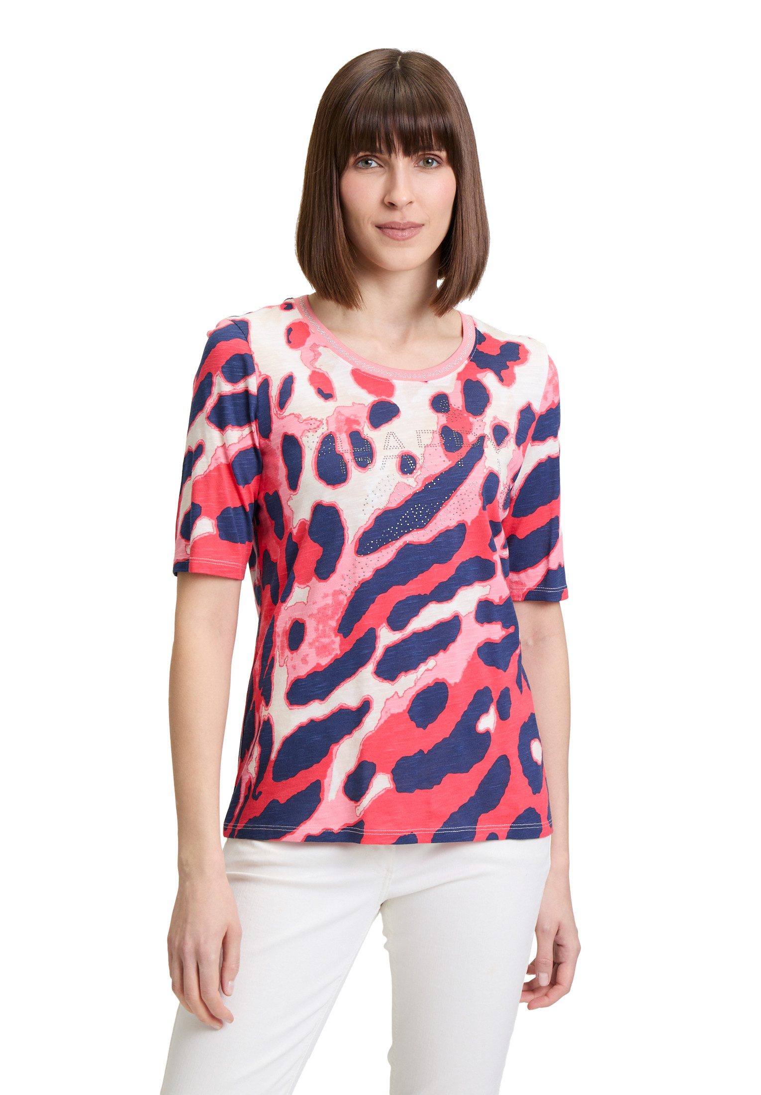 Betty Barclay Kurzarmshirt "Betty Barclay Damen Blusenshirt mit Aufdruck" 1 günstig online kaufen
