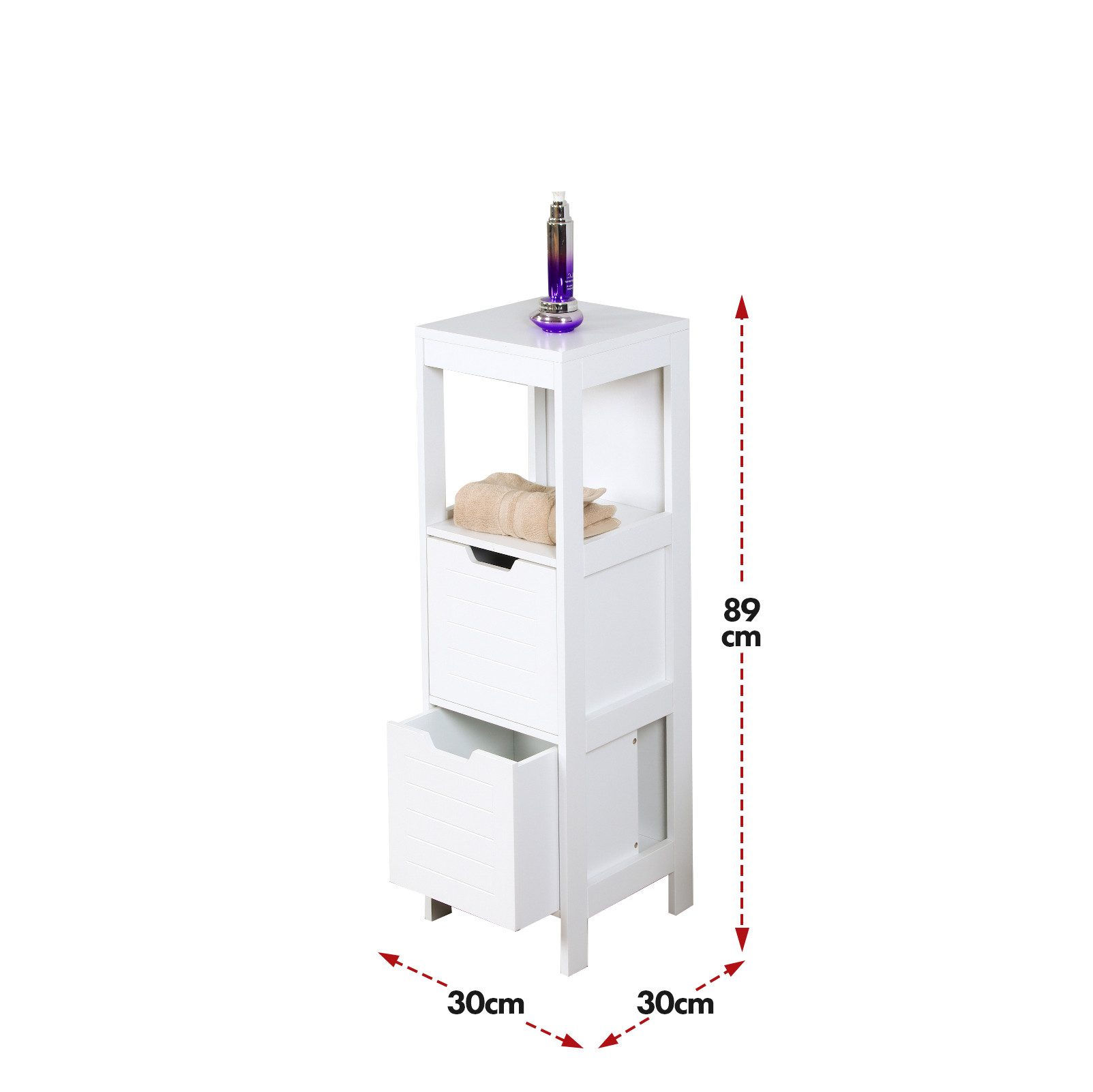 Kubus Hochschrank für Badezimmer Vermont, Praktische günstig online kaufen