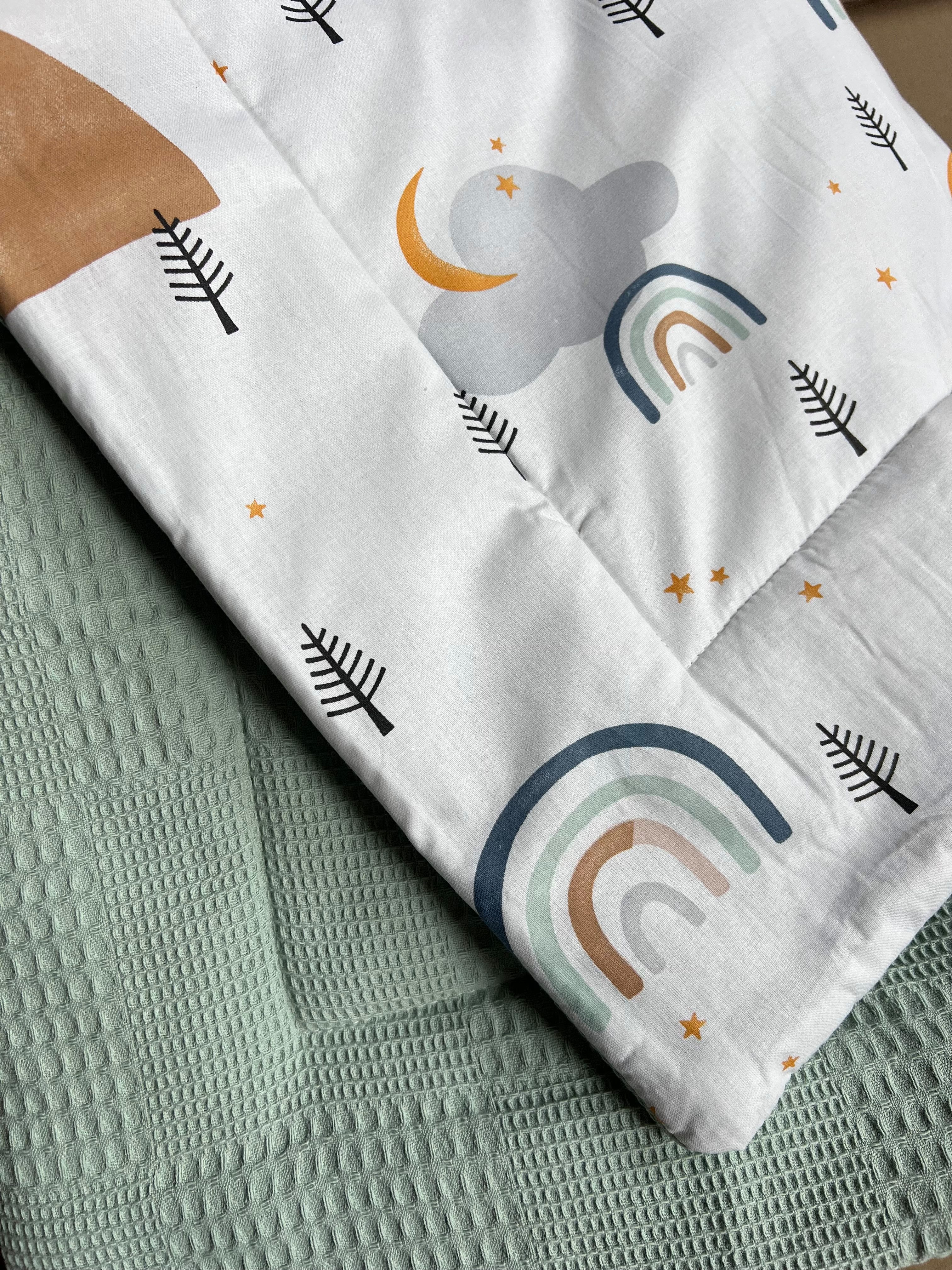 Babydecke Gefütterte Babydecke 80x100cm Waffelpique Tagesdecke günstig online kaufen