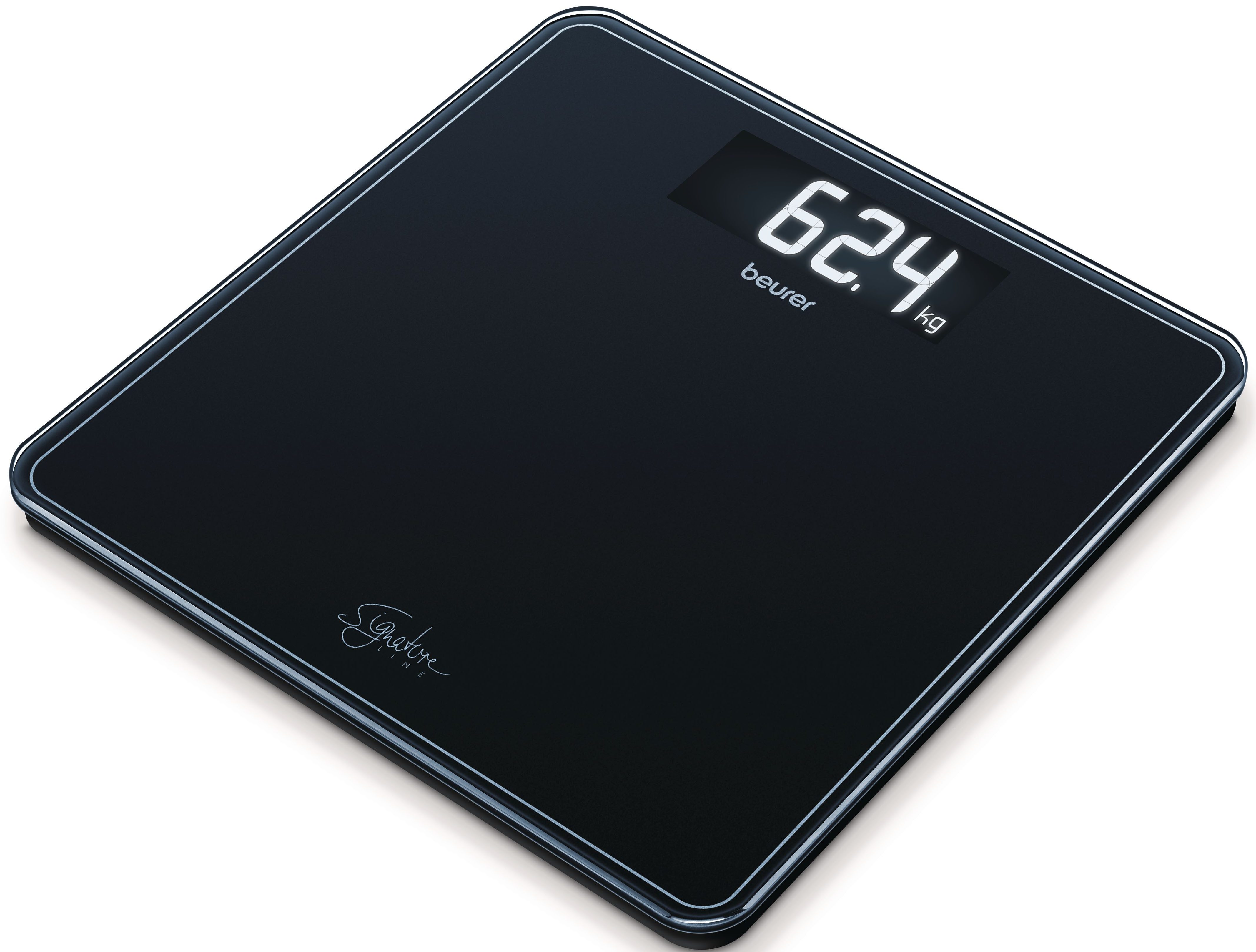 BEURER Personenwaage GS 400, große Trittfläche mit 8 mm weißem Sicherheitsglas, XL-Display, Tragkraft bis 200 kg und praktische Einschaltautomatik
