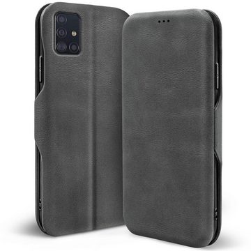 CoolGadget Handyhülle Business Premium Hülle für Samsung Galaxy A51 6,5 Zoll, Handy Tasche mit Kartenfach für Samsung A51 Schutzhülle