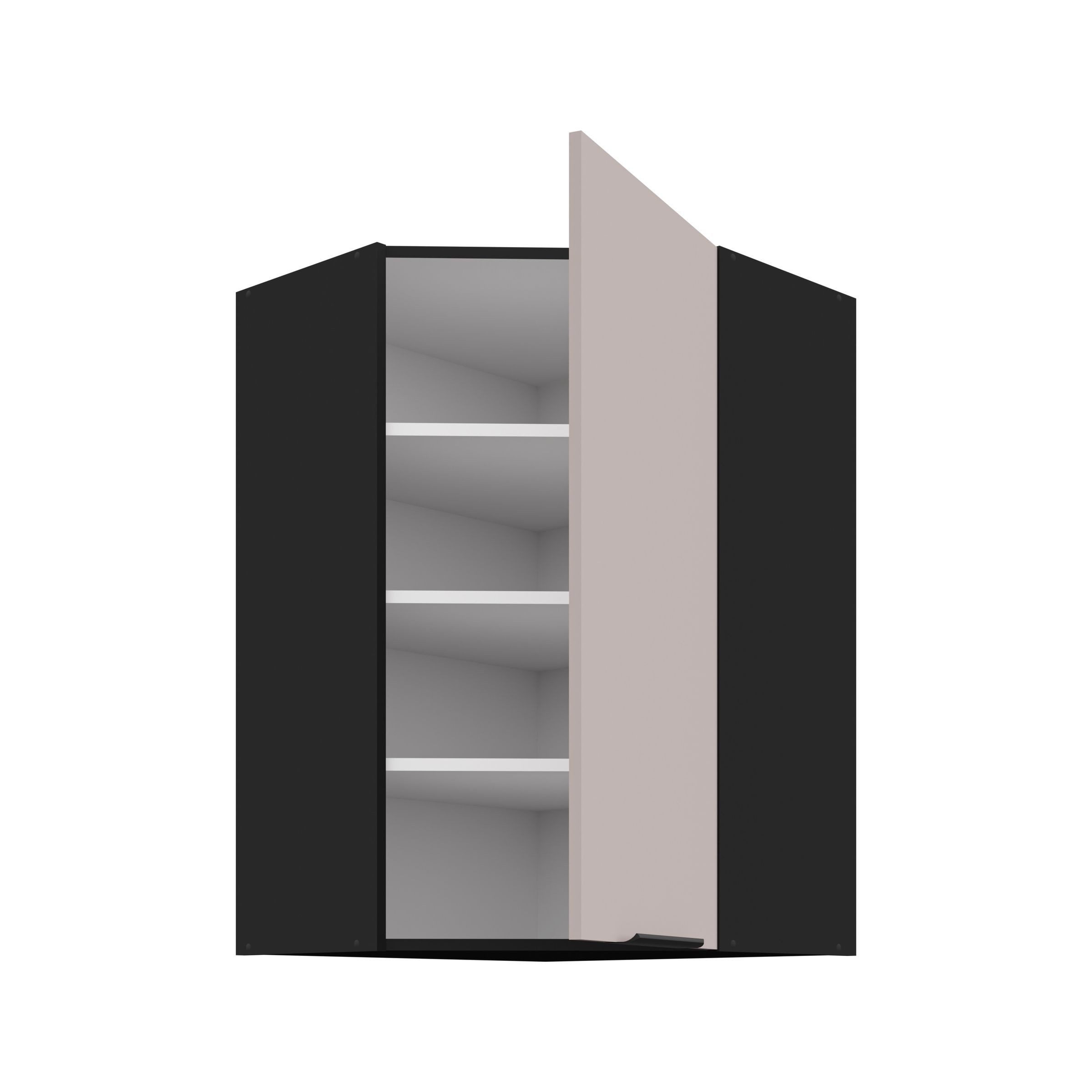 Küchen-Preisbombe Eckhängeschrank 60x60 cm Küche ARONA Kaschmir Küchenzeile günstig online kaufen