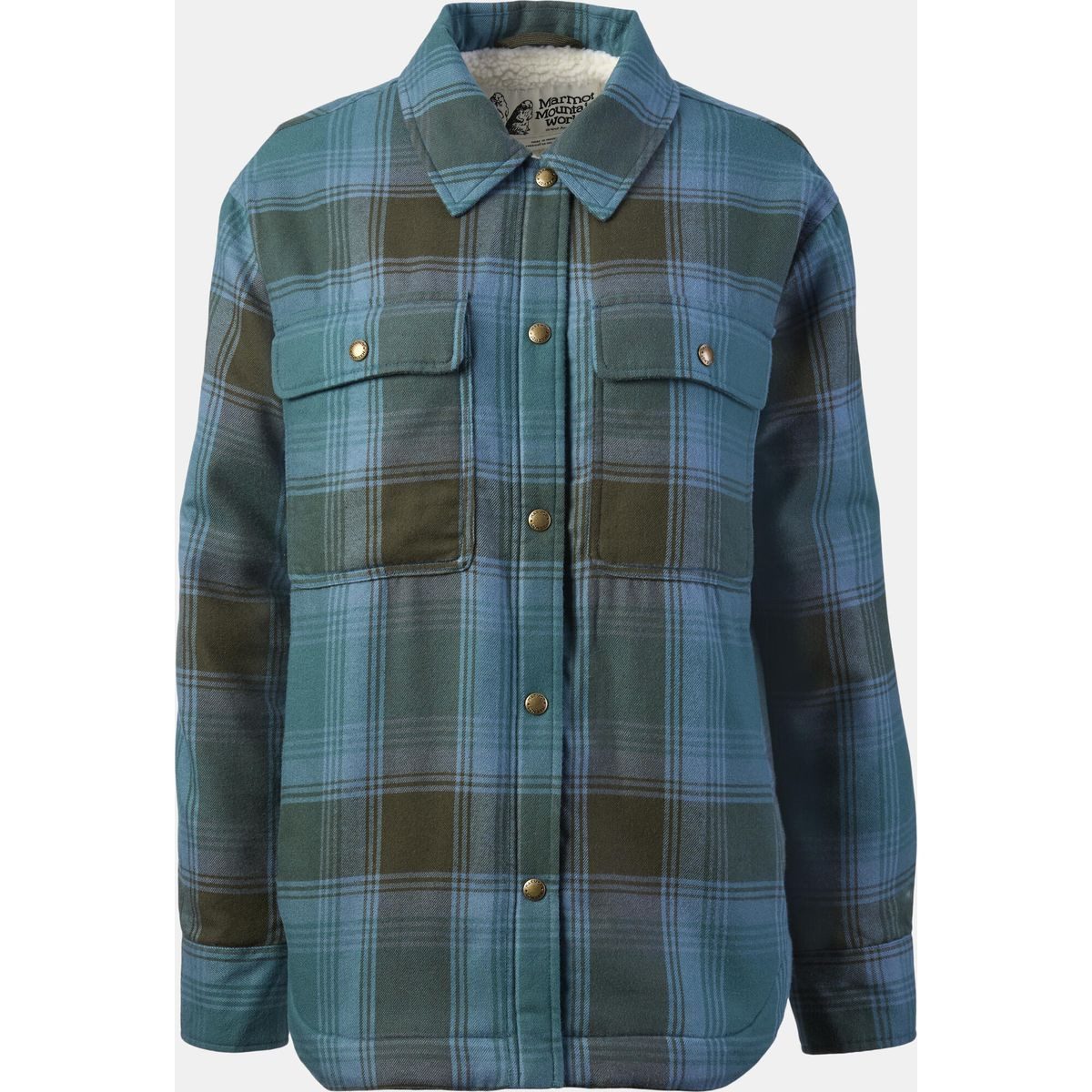 Marmot Skijacke Wm's Ridgefield Sherpa Flannel Jacket Vielseitige und warme Flanelljacke mit Sherpa-Futter für Aktivitäten