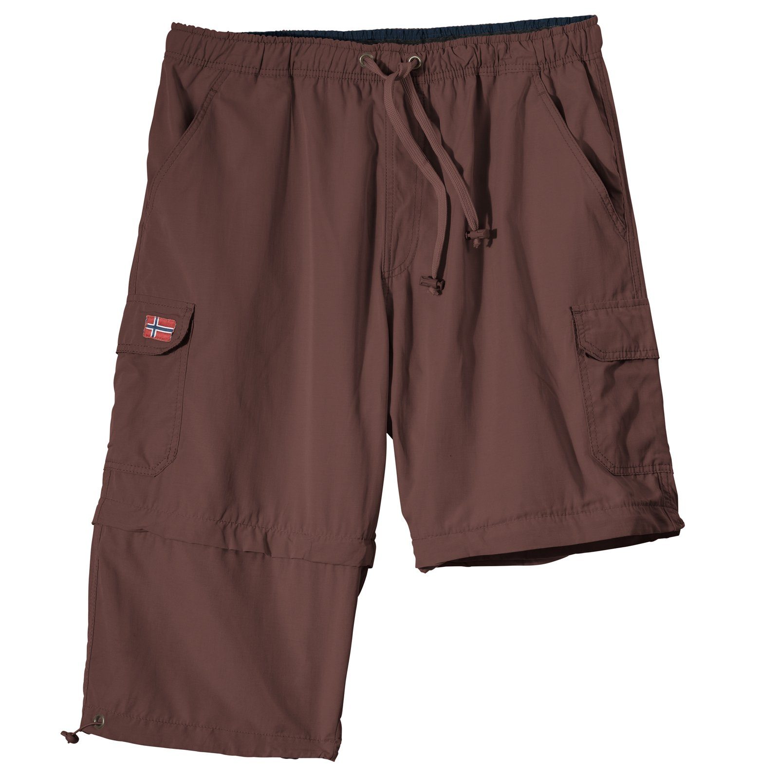ABRAXAS Bermudas Abraxas Zipp-off-Bermuda rotbraun Übergröße günstig online kaufen
