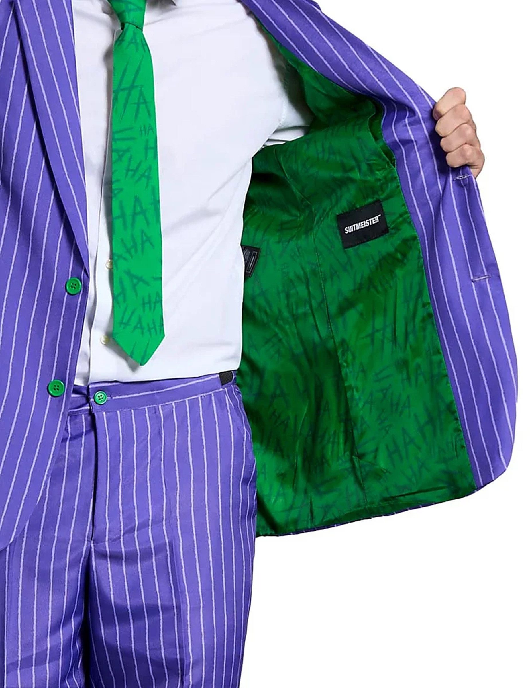 Opposuits Kostüm Mr. Joker-Herrenanzug Suitmeister violett-grün