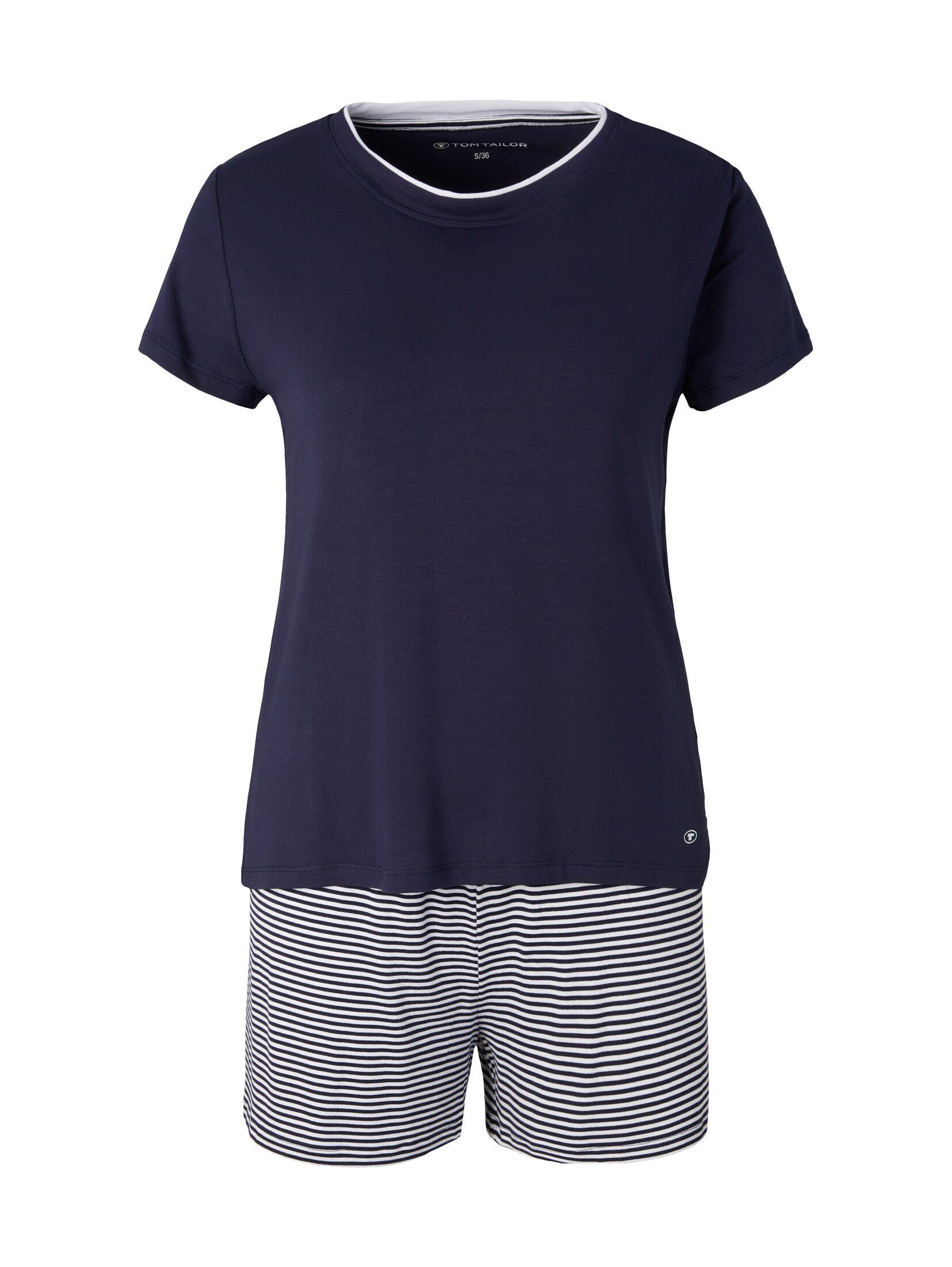 TOM TAILOR Pyjama Bodywear (2 tlg) Pyjama-Set mit Streifenmuster