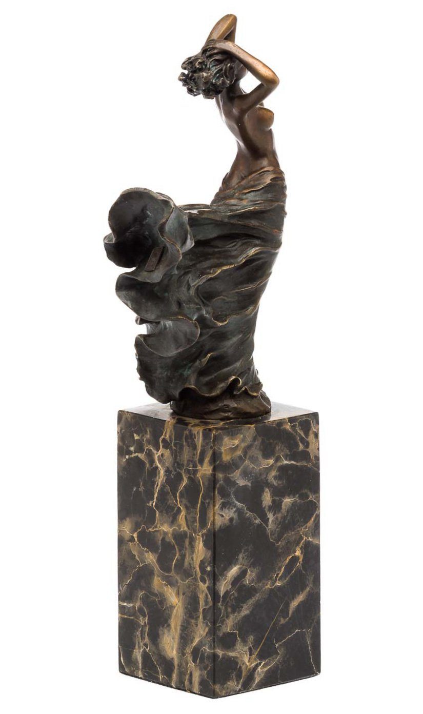 Skulptur Akt - Aubaho Bronzeskulptur Figur Kunst 33cm erotische Frau Bronze Antik-Stil