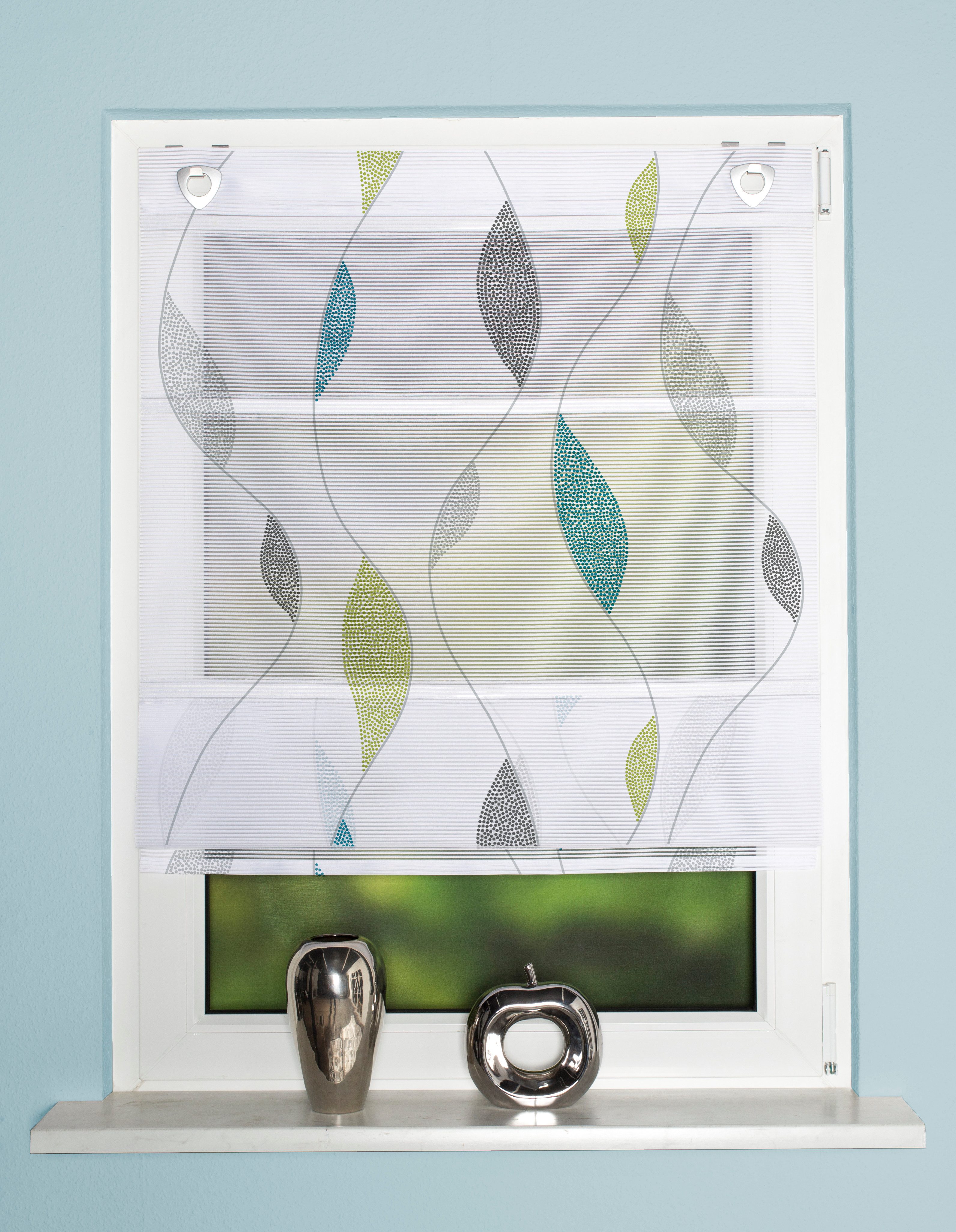 HOME WOHNIDEEN Magnetrollo PAOLO, mit Hakenaufhängung, ohne Bohren und Schrauben, digital bedruckt