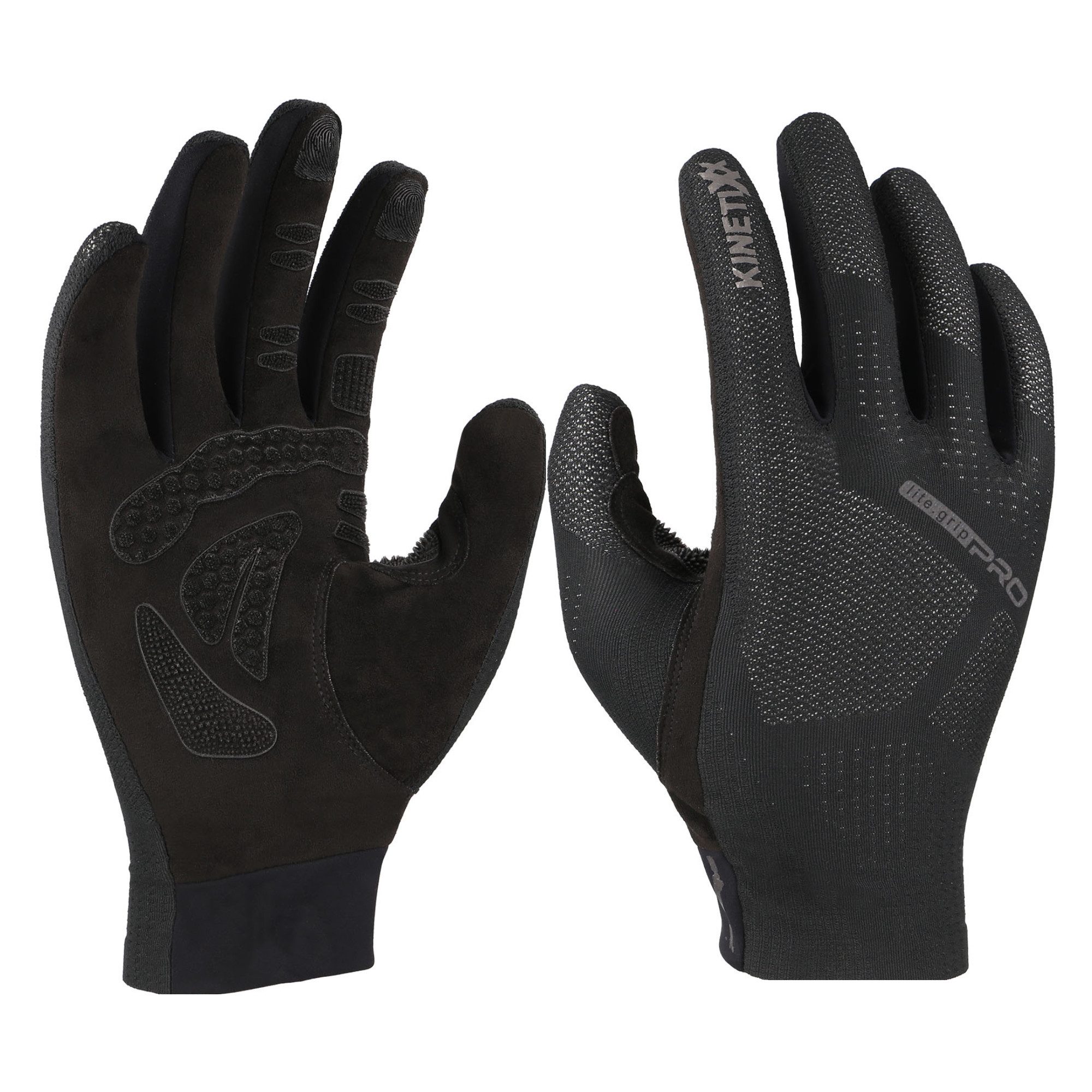 Kinetixx Multisporthandschuhe KinetiXx FARIK LIGHT, Gestrickter Multisport-Handschuh mit Sharktec® (im schwarz und blau) Grip, Atmungsaktiv, Touchscreen kompatibel, Reflektierend