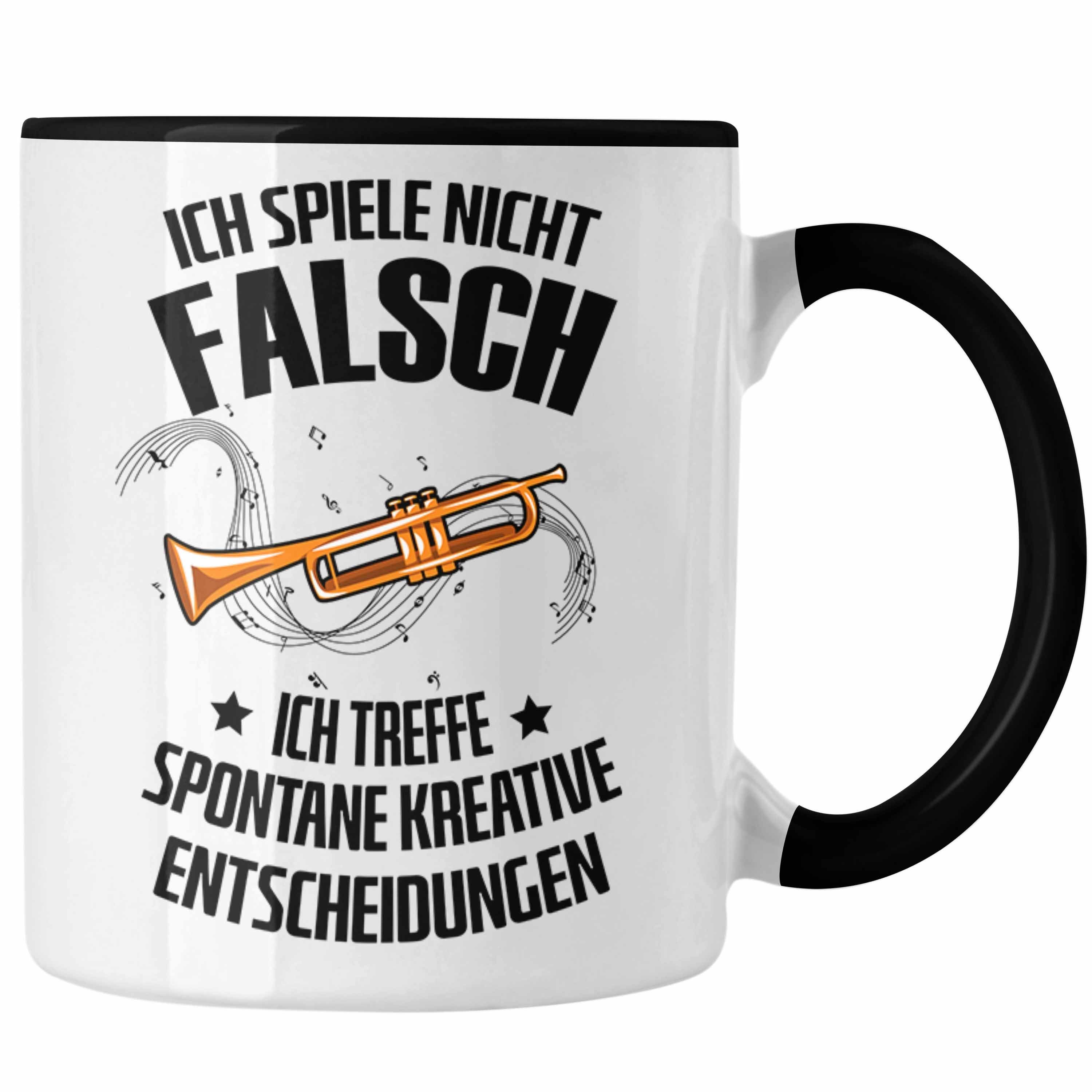 Geschenk Posaunist Trendation Tasse Geschenkidee Posaunen-Spieler Tasse Lustiges Schwarz