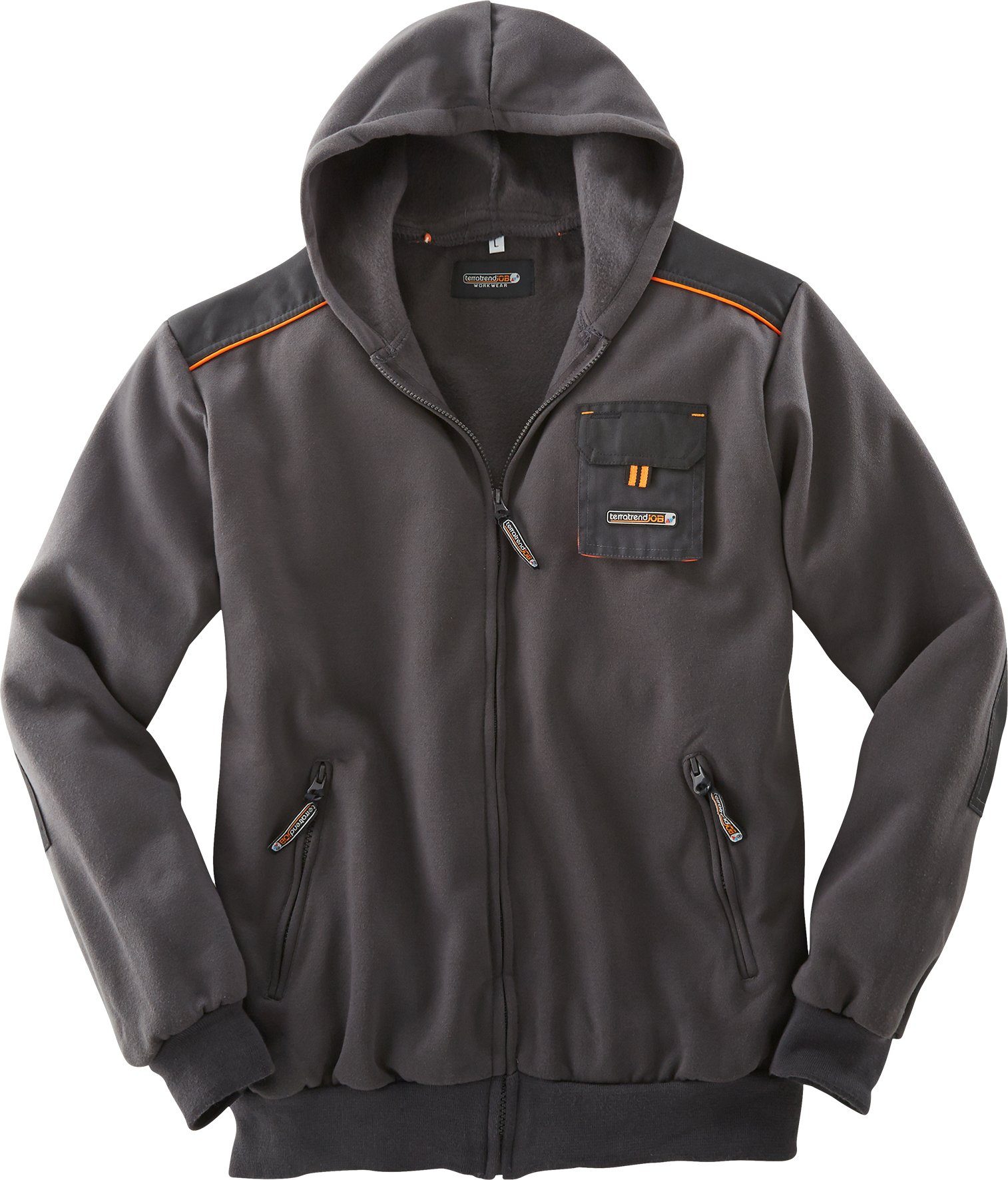 Giacca Pile Professionale Terrax Workwear &ndash; Nero/Lime &ndash; Uomo