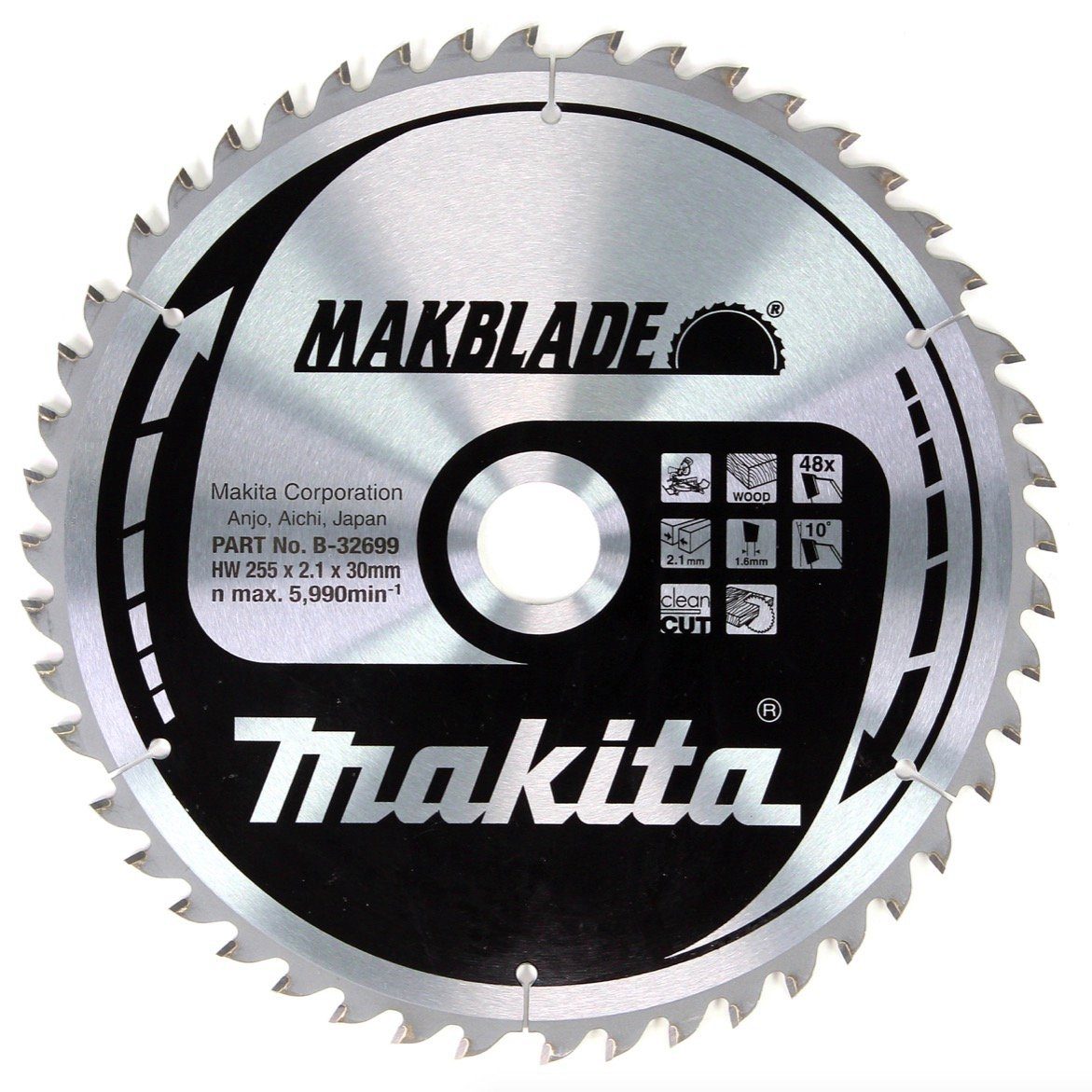 Makita Kreissägeblatt MAKBLADE Kreissägeblatt für x 255 (B-32699 Holz mm x 2,1 30 48 Zähne