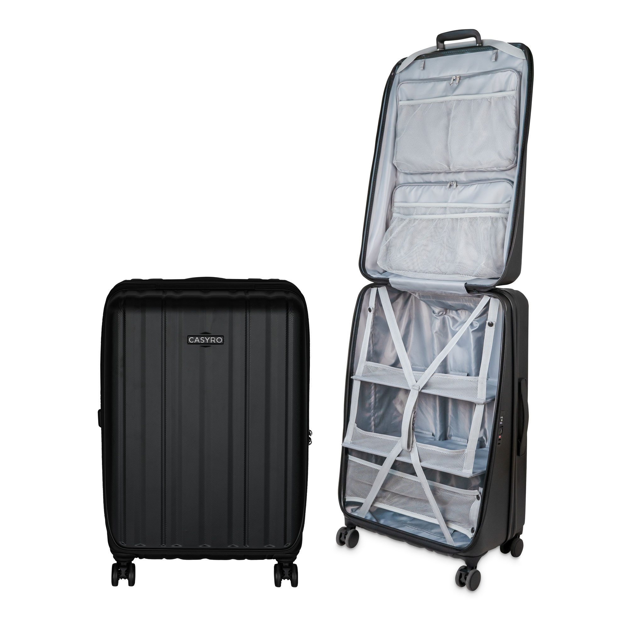 CASYRO Hartschalen-Trolley 2020811 Stand-UP 4.0 L Schrankkoffer ca.120L, 4 Rollen, Aufklappsystem