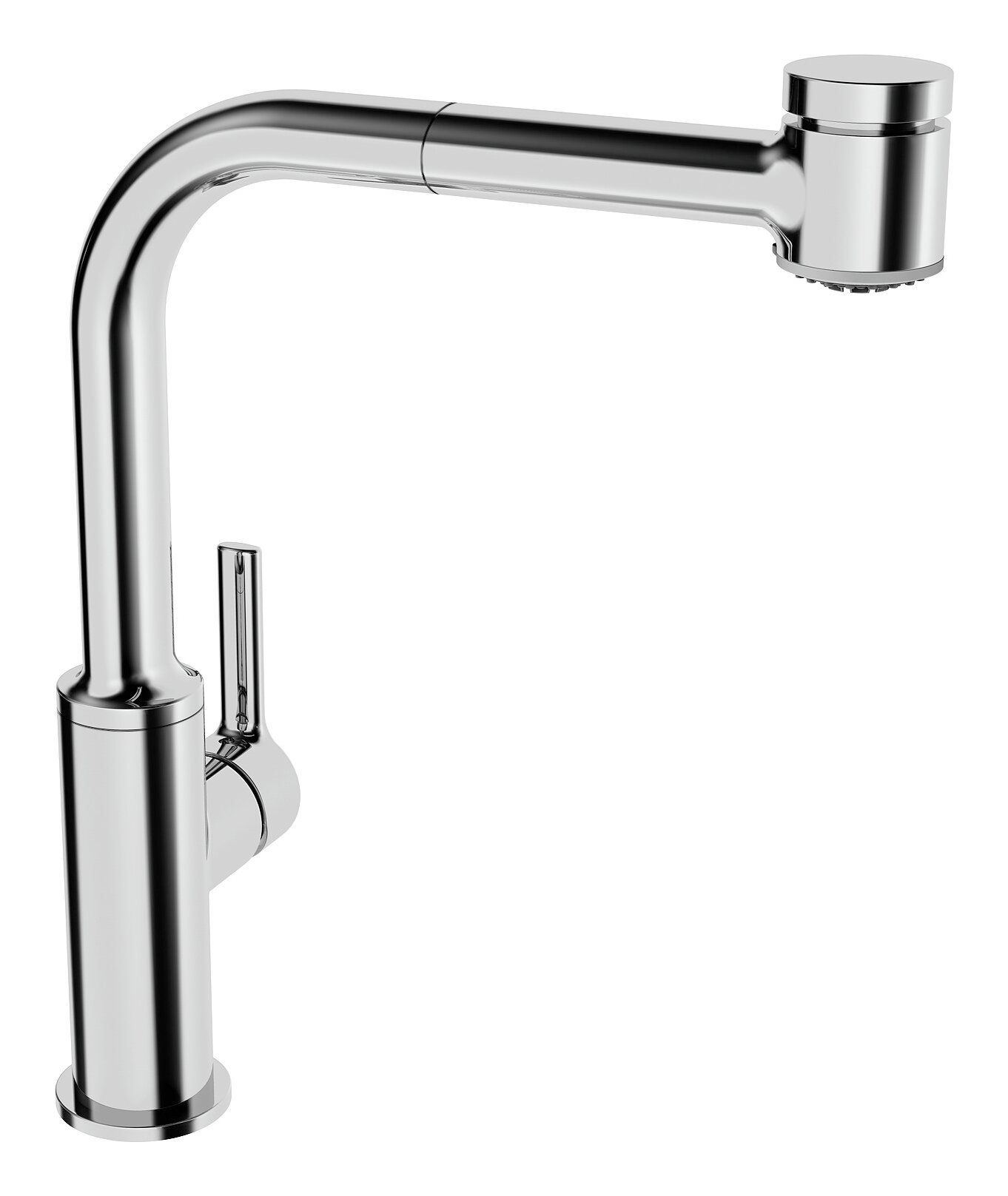 HANSA Küchenarmatur Hansaronda Einhand-Einlochbatterie f. offene Heißwasserbereiter Geschirrbrause