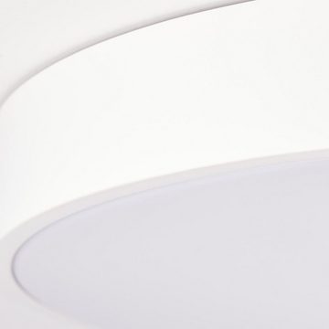Brilliant Deckenleuchte Slimline, 3600-6500K, Lampe, Slimline LED Wand- und Deckenleuchte 49cm sand/weiß, Metall/Kun