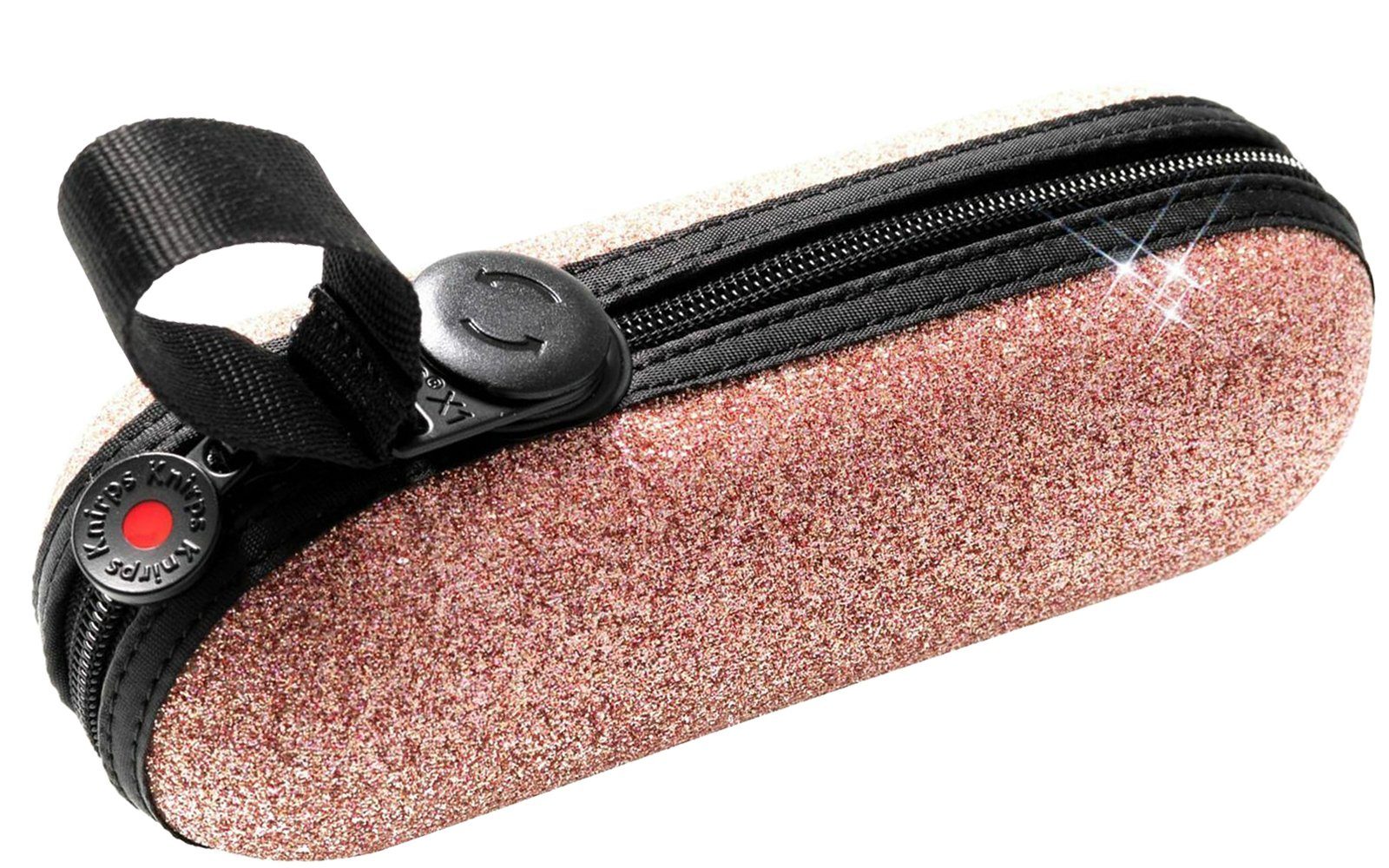 leichte, Super - ecorepel-Technologie rosa Begleiter kompakte Mini der Knirps® mit 2Glam - rosé, Taschenregenschirm X1 kleine,