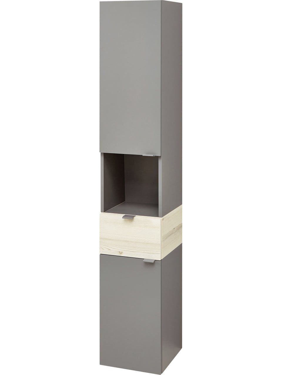 PELIPAL Hochschrank Pelipal Hochschrank Quickset 394 Quarzgrau/Akzent