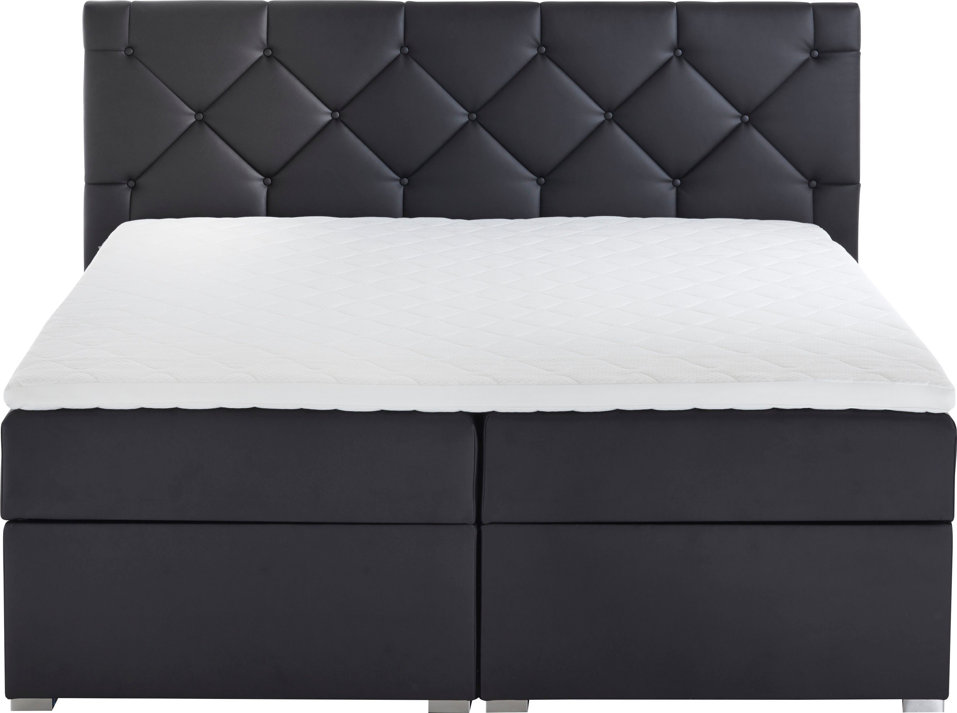 ATLANTIC home collection Boxbett Meike, mit XXL-Bettkasten und Topper