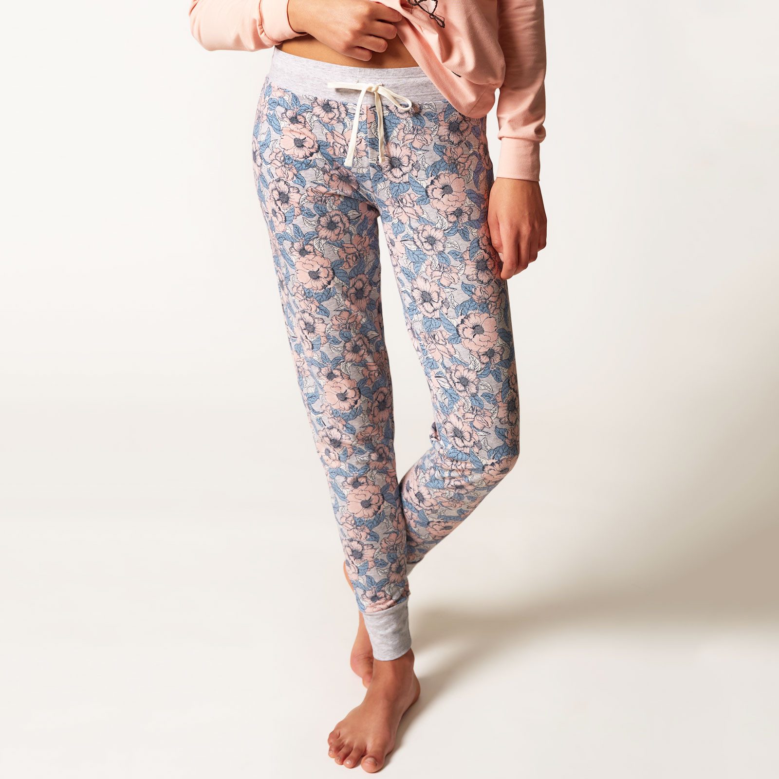 Skiny Pyjamahose Night In Mix & Match Logo-Patch am rechten Hosenbund