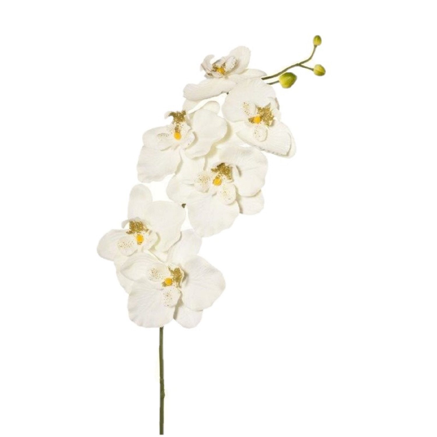 Kunstorchidee Kunstblume Phalaenopsis, künstlicher Orchideen-Zweig 76cm, Gasper, Höhe 76.00 cm