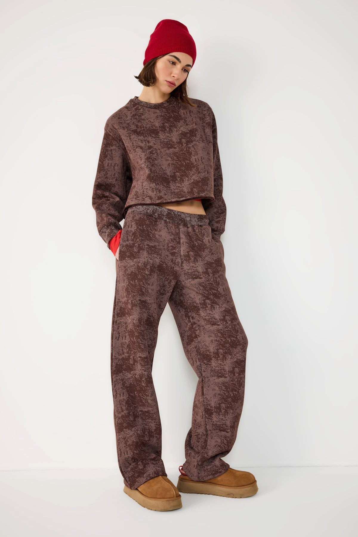 No Matter What Sweatponcho Weite Jogginghose günstig online kaufen