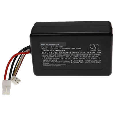 vhbw Ersatz für Samsung DJ96-00193D für Staubsauger-Akku Li-Ion 5000 mAh (21,6 V)