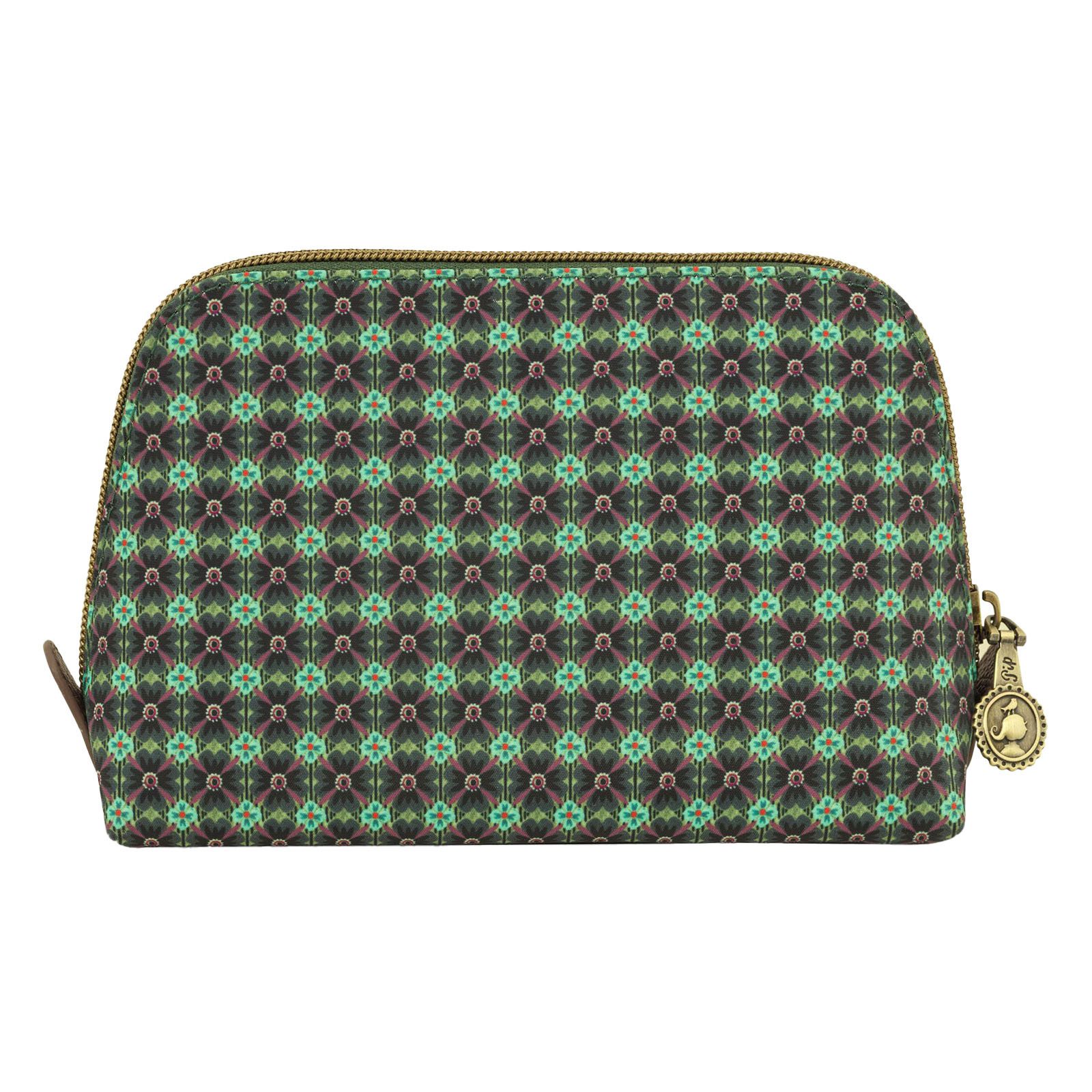 PiP Studio Kosmetiktasche Coby Cosmetic Bag Triangle Small Clover, Metallpatch auf der Vorderseite