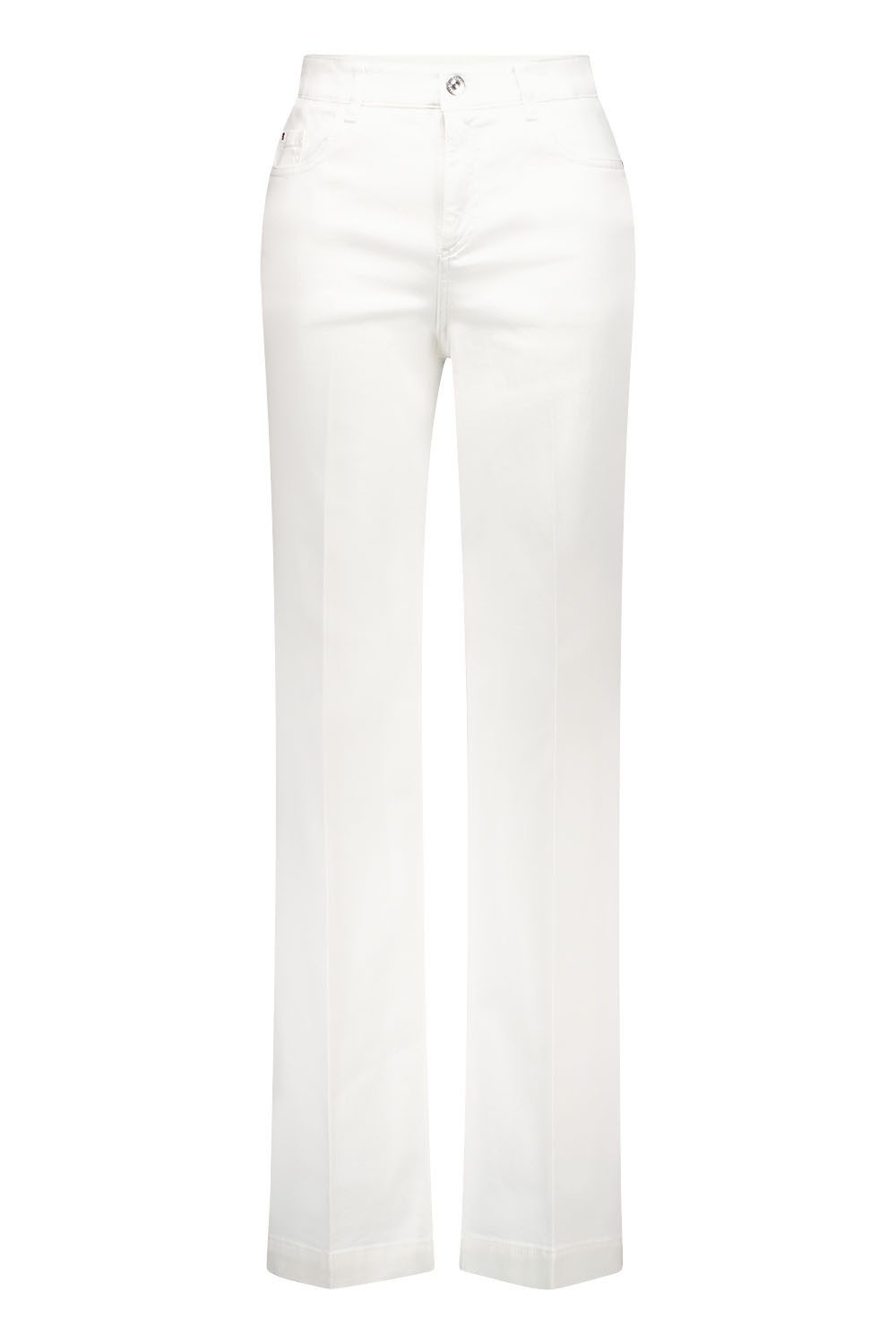Atelier GARDEUR Weite Jeans FELIZA7-670721-7201 Wide-Leg Denimhose weiß white denim Stretch-Denim mit Feminine Fit und Wide-Leg