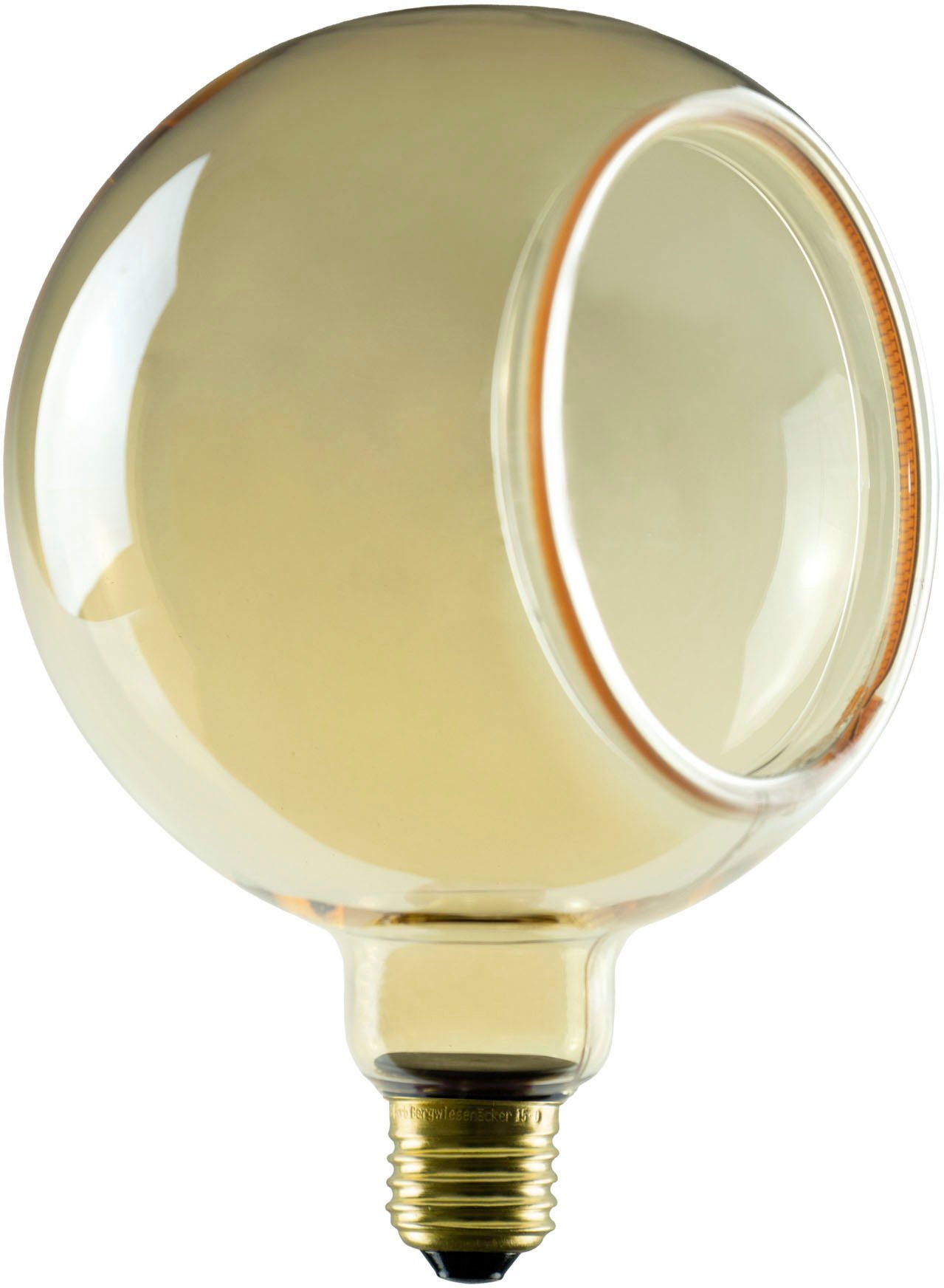LED-Leuchtmittel Globe gold SEGULA 150 LED 90°, St., 90°, Floating E27, 4,5W, gold Floating Globe CRI 150 Extra-Warmweiß, 1 E27, dimmbar - 90, LED -