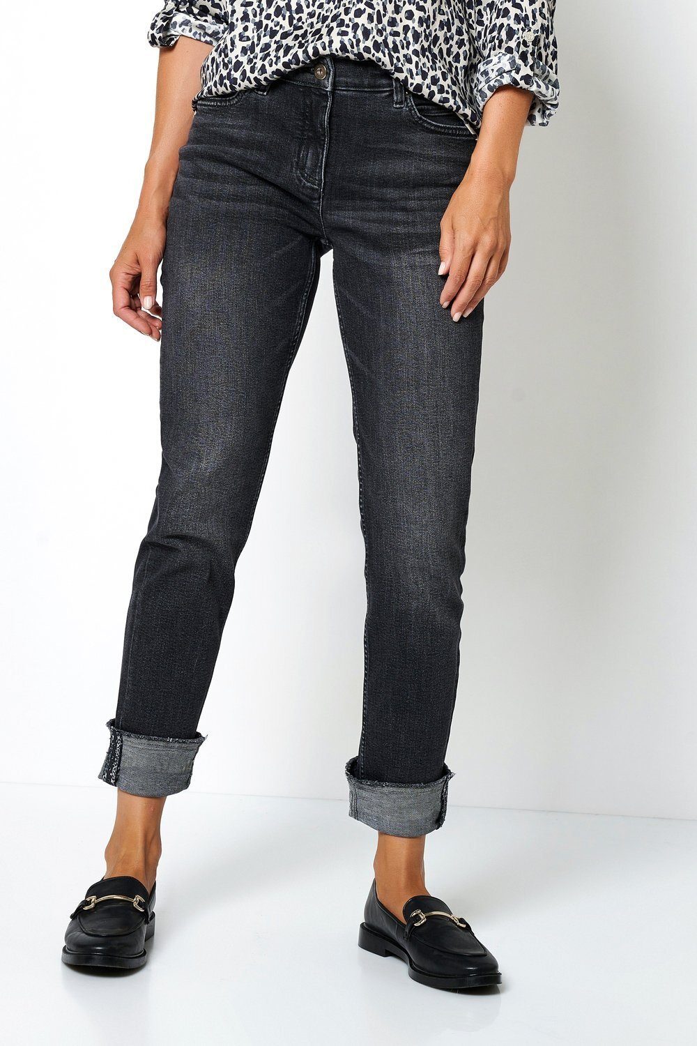 TONI 5-Pocket-Jeans Perfect Shape mit Saumumschlag
