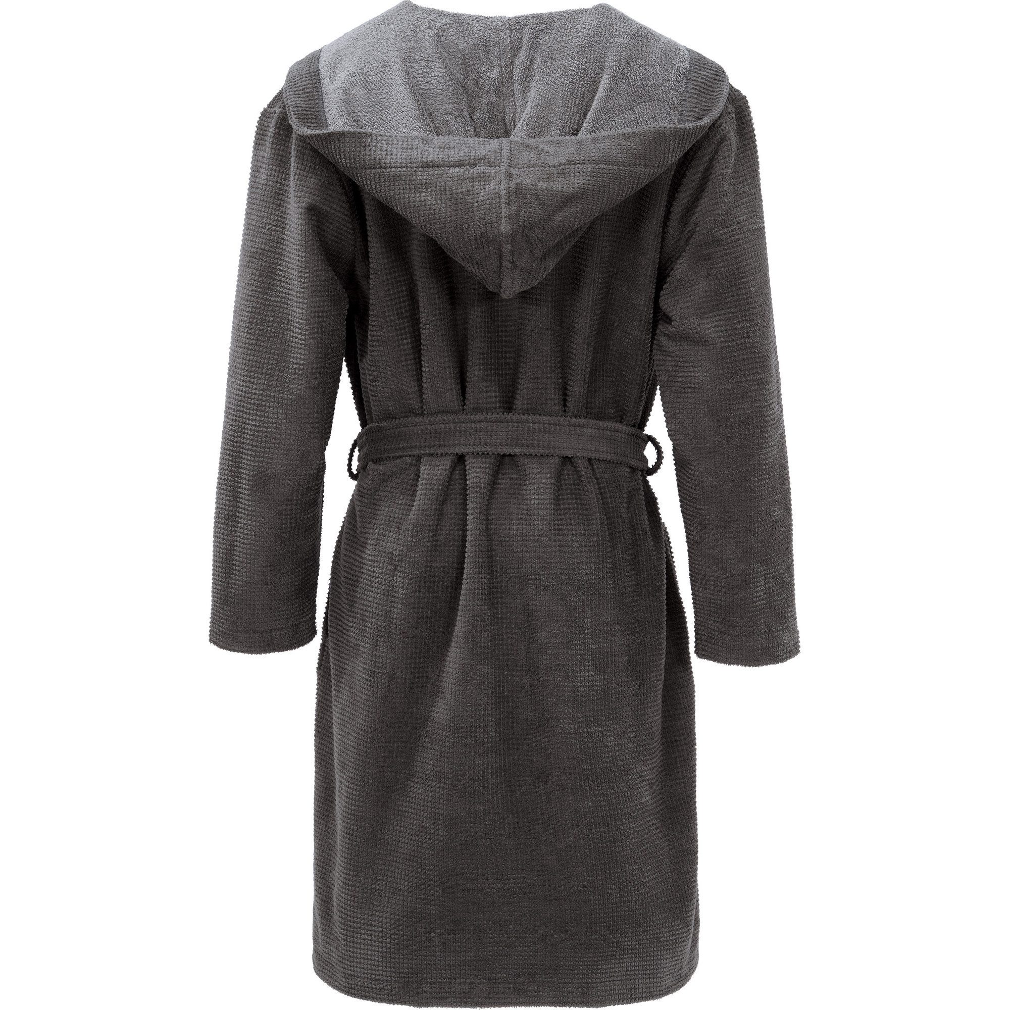 Erwin Müller Bademantel Unisex-Bademantel "Schwanau", Kurzform, mit Kapuze, günstig online kaufen
