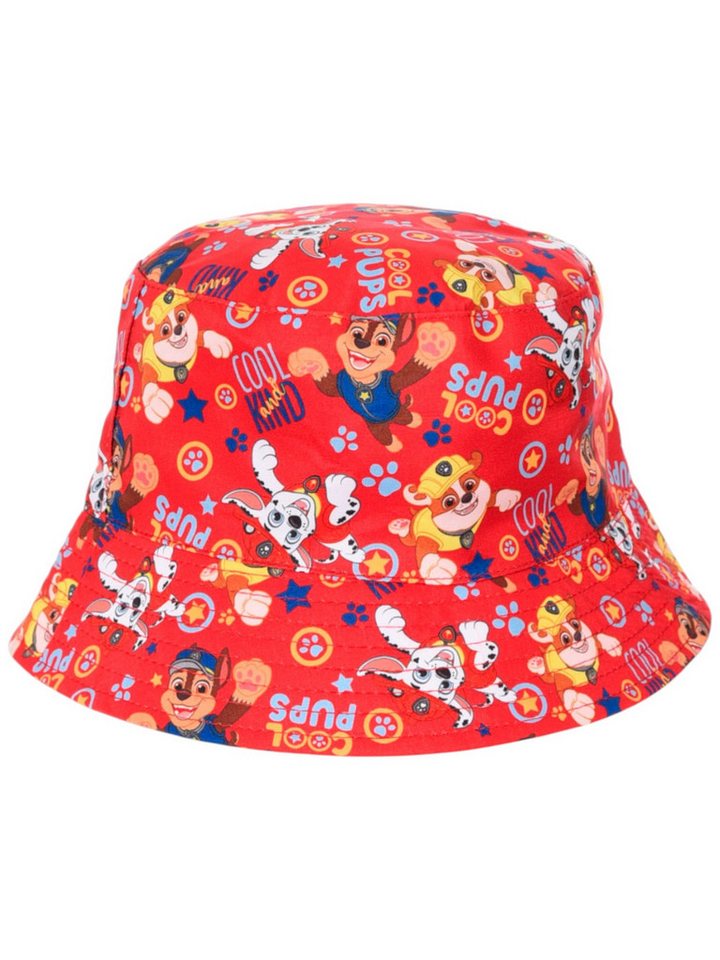 PAW PATROL Fischerhut Chase, Marshall, Rubble Sommerhut Größe 52 - 54 cm