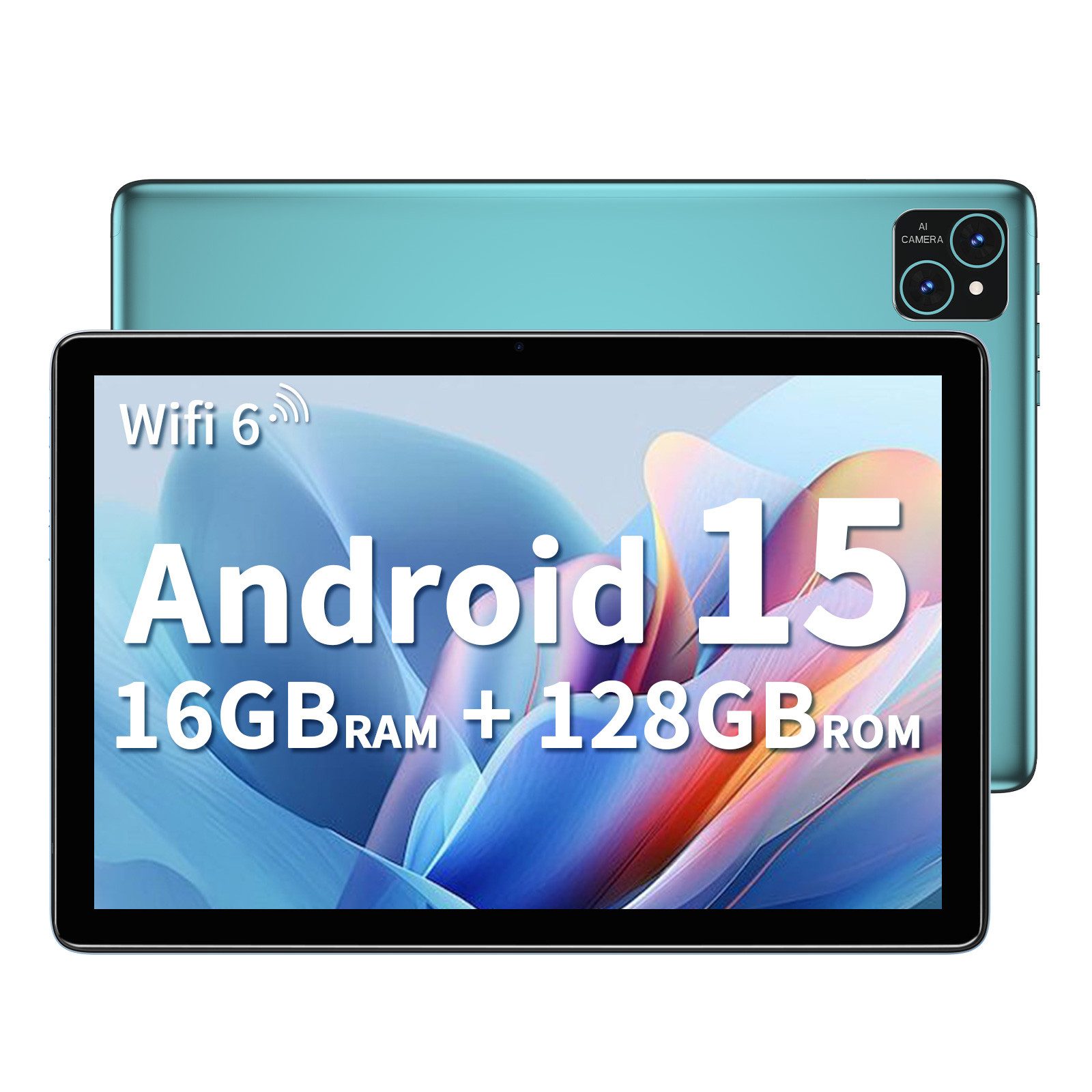 VASOUN TAB11 Tablet 10 Zoll,Android Tablet,128GB ROM,5G WiFi Tablet Tablet (10.1 Zoll Tablet", 128 GB, Android 15, (8000 mAh,128GB ROM, 2MP+8MP, 1280*800 HD)