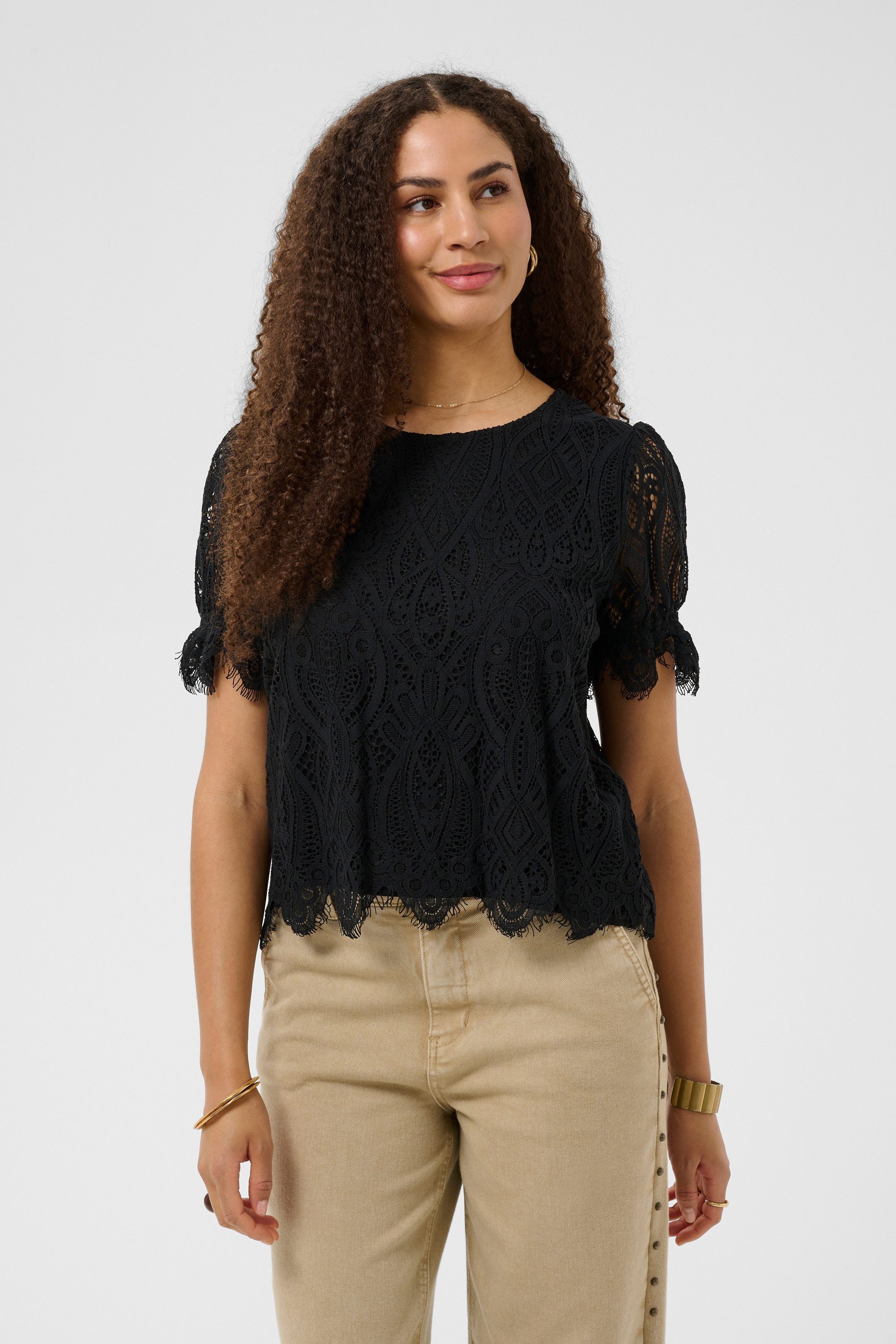 Cream Kurzarmbluse Bluse kurzarm CRDith