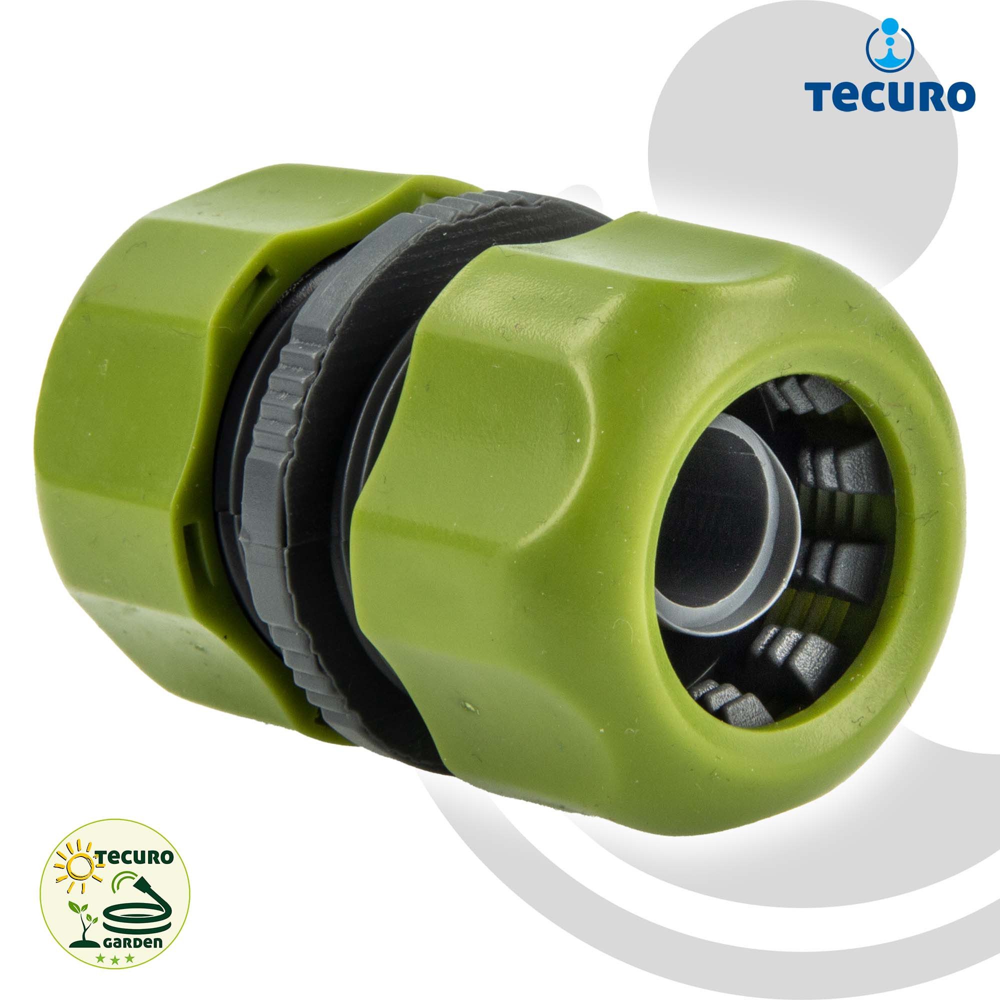 bevo Schlauchverbinder Schlauchkupplung Schlauchverbinder PVC-U Grau/Grün