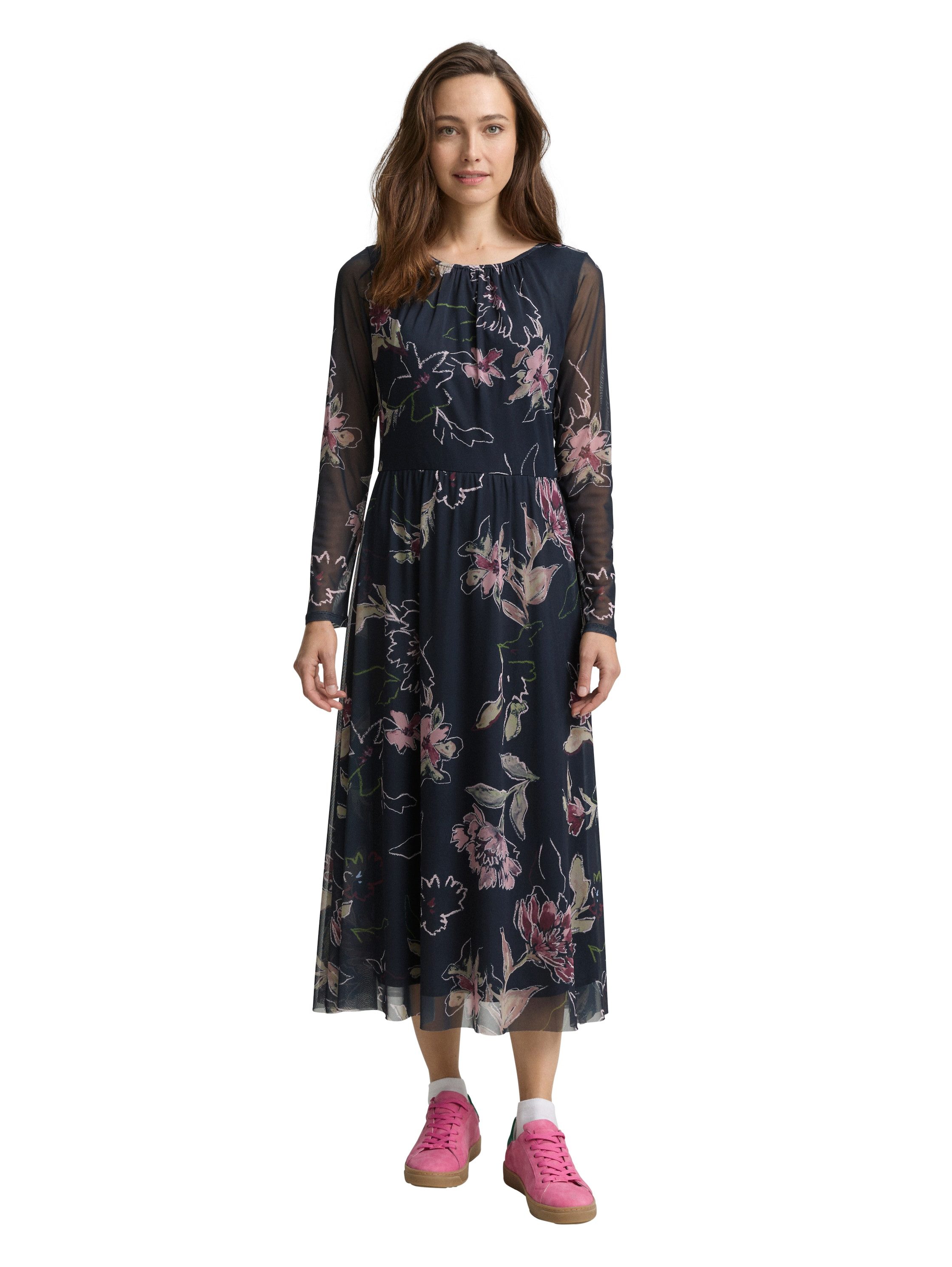 TOM TAILOR Meshkleid mit Muster günstig online kaufen