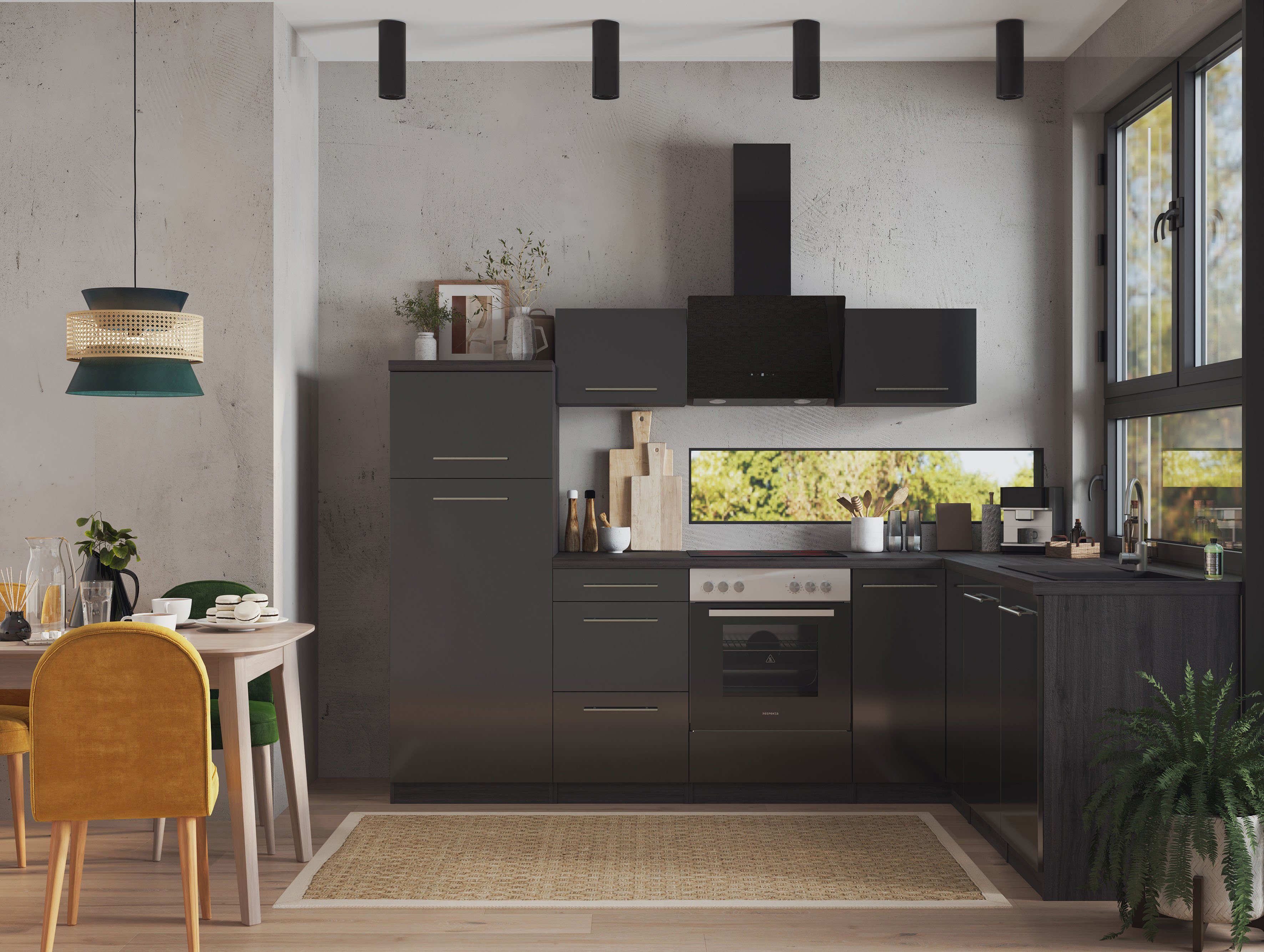 RESPEKTA Küche Amanda, Breite 260 cm, günstig online kaufen