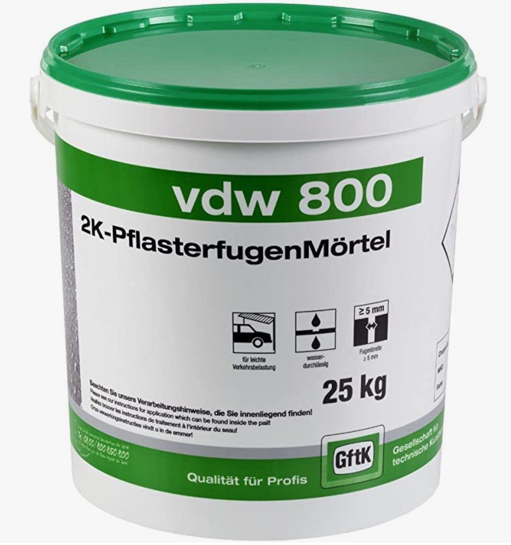GftK Fugenmörtel VDW 800 Fugenmörtel, Basalt, 25 Kg