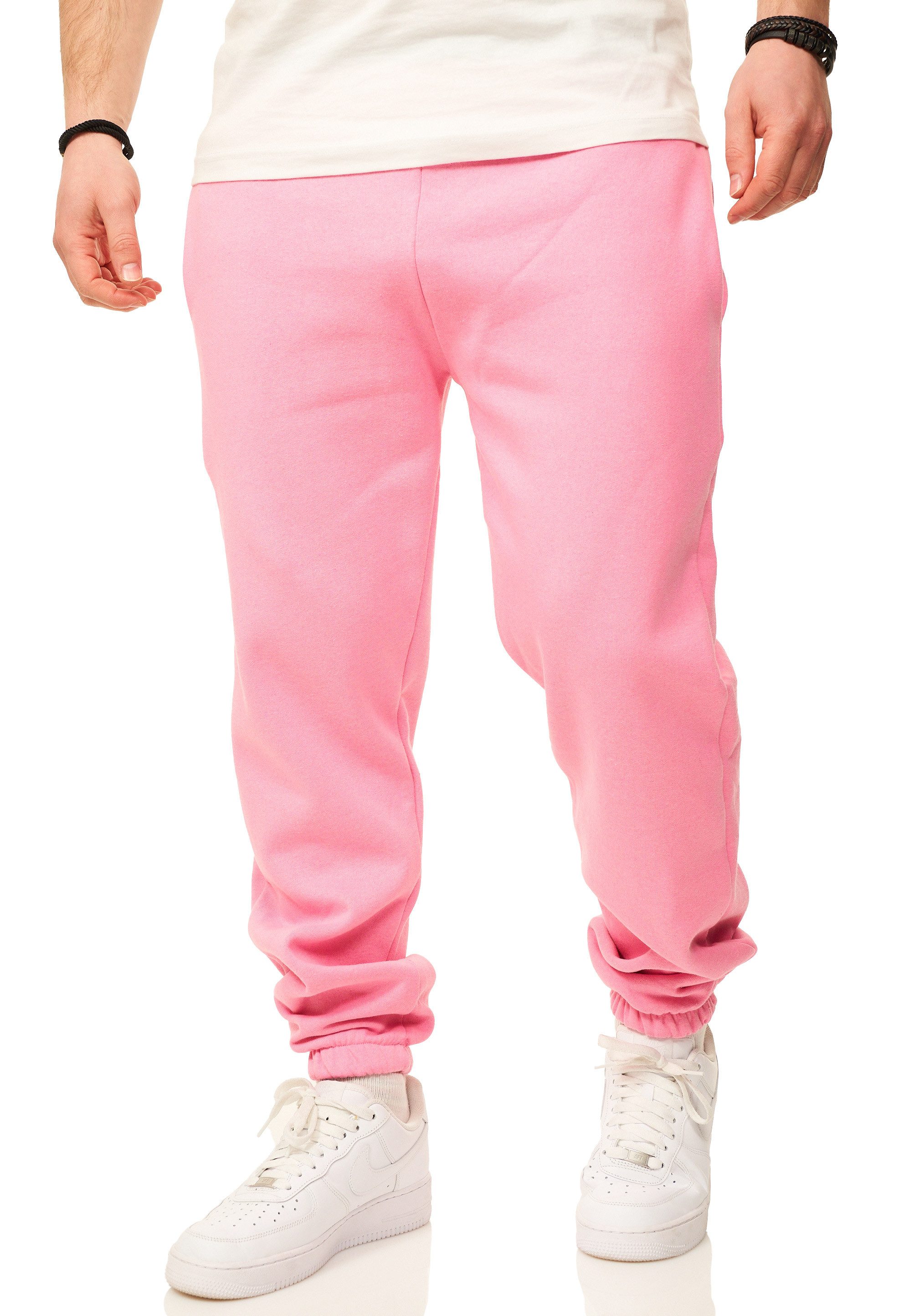DAILY COTTON Jogginghose im Straight-Fit als Lange Trainingshose Sweatpants Herren Freizeithose mit Bündchen aus Baumwolle