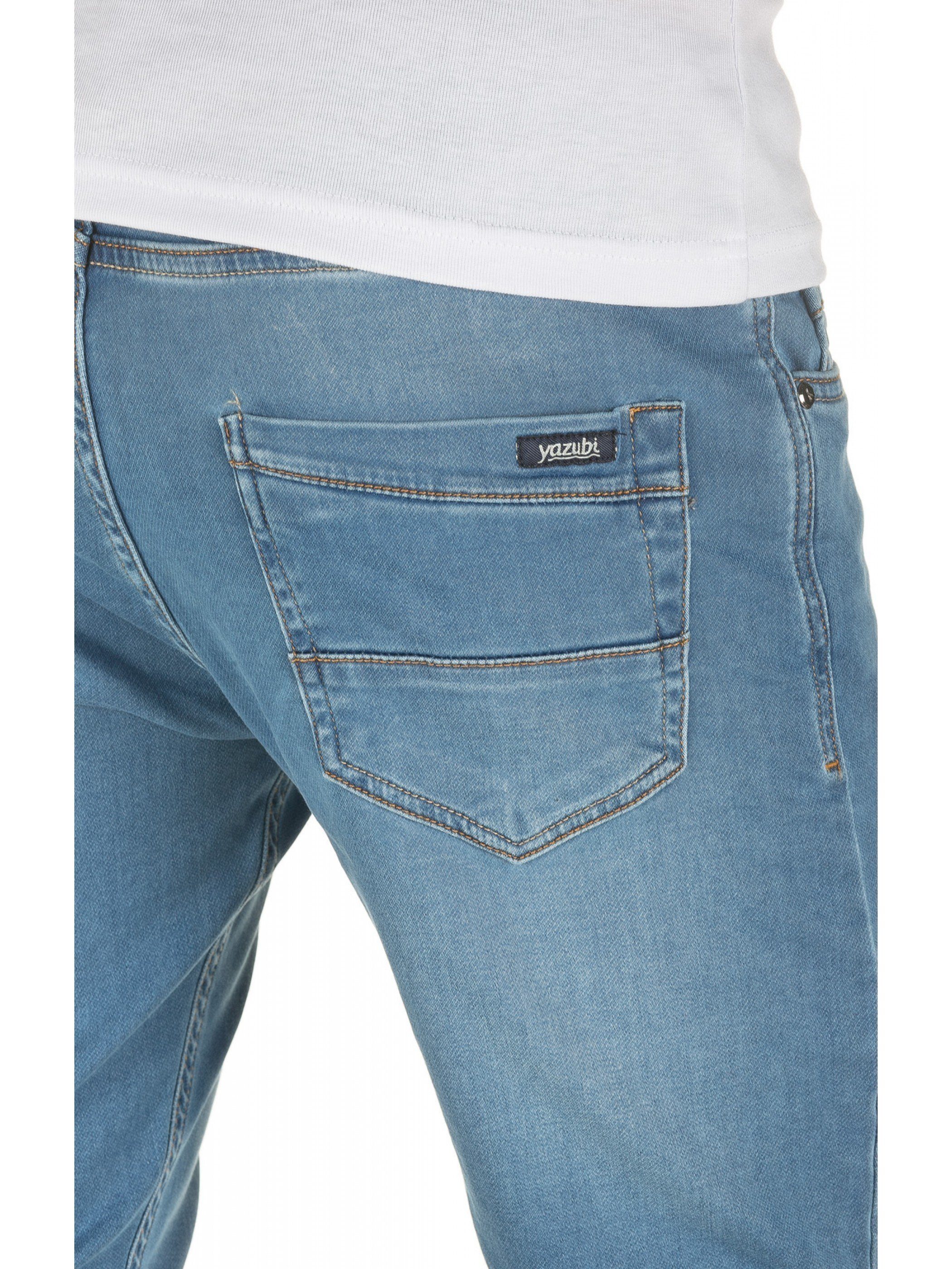 Jeans, in Jeansoptik Schmale 4020) mit Herren Slim-fit-Jeans Yazubi Blau Stretch-Anteil Sweathose Rick shadow (blue