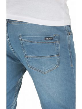 Yazubi Slim-fit-Jeans Herren Sweathose in Jeansoptik Rick Schmale Jeans, mit Stretch-Anteil