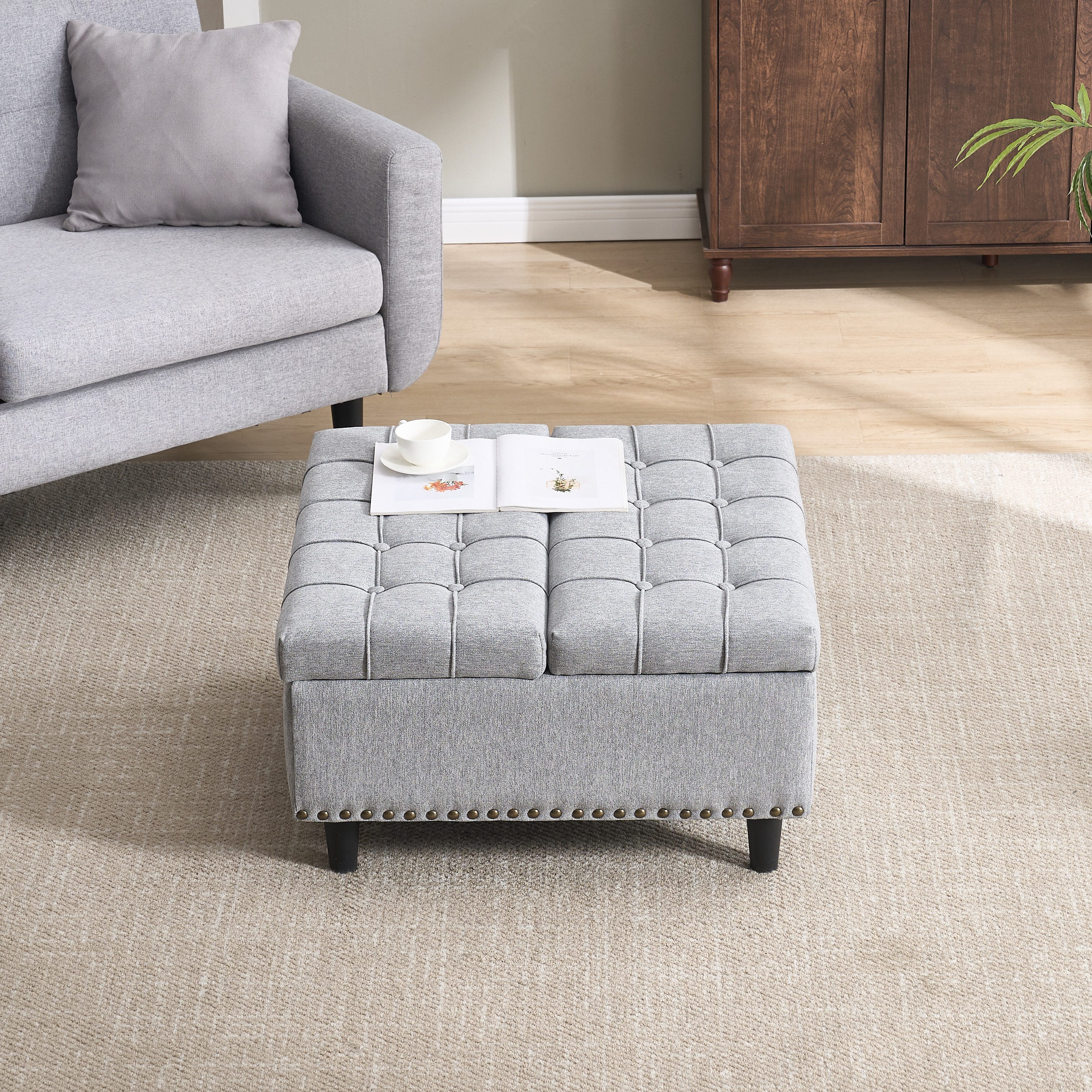 REDOM Polsterbank Aufbewahrungsstuhl mit Stauraum (Großer günstig online kaufen